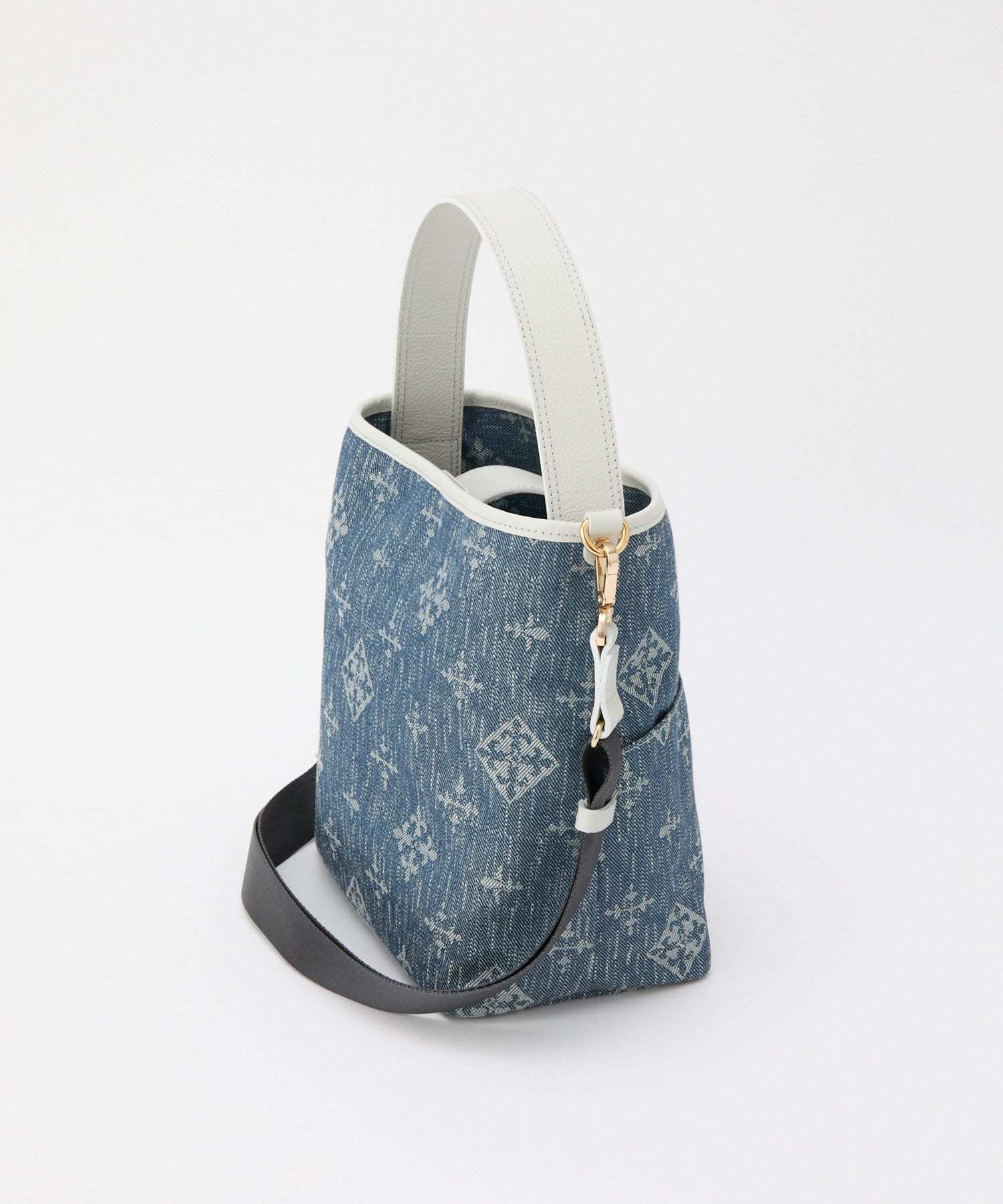 *4-6 WEEKS* (1222) LIMITED EDITION Russet [Denim jacquard] 2way mini shoulder bag Indigo