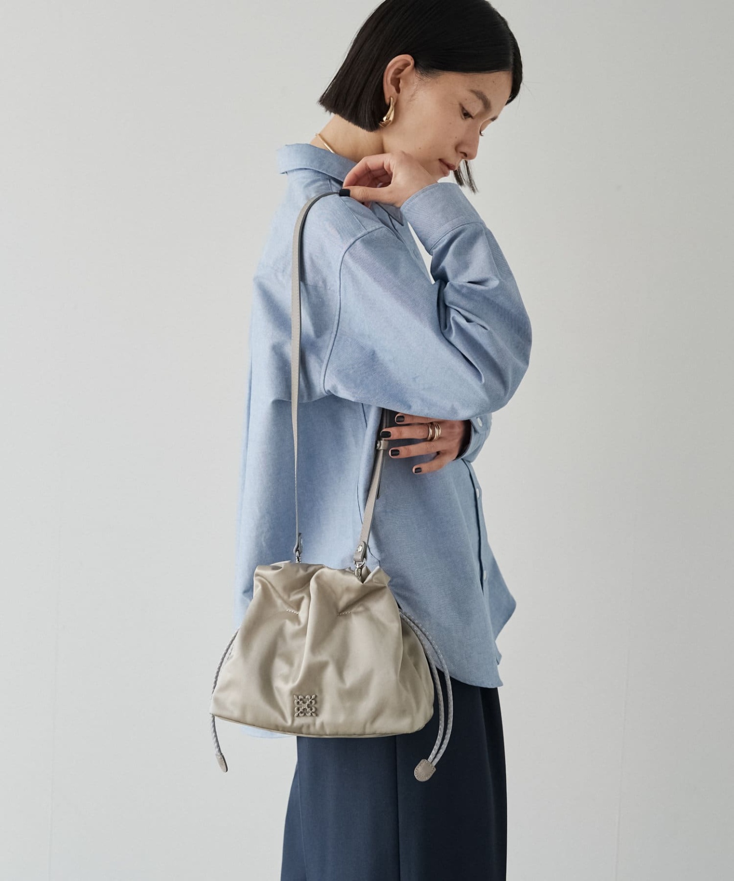 Russet Drawstring shoulder bag