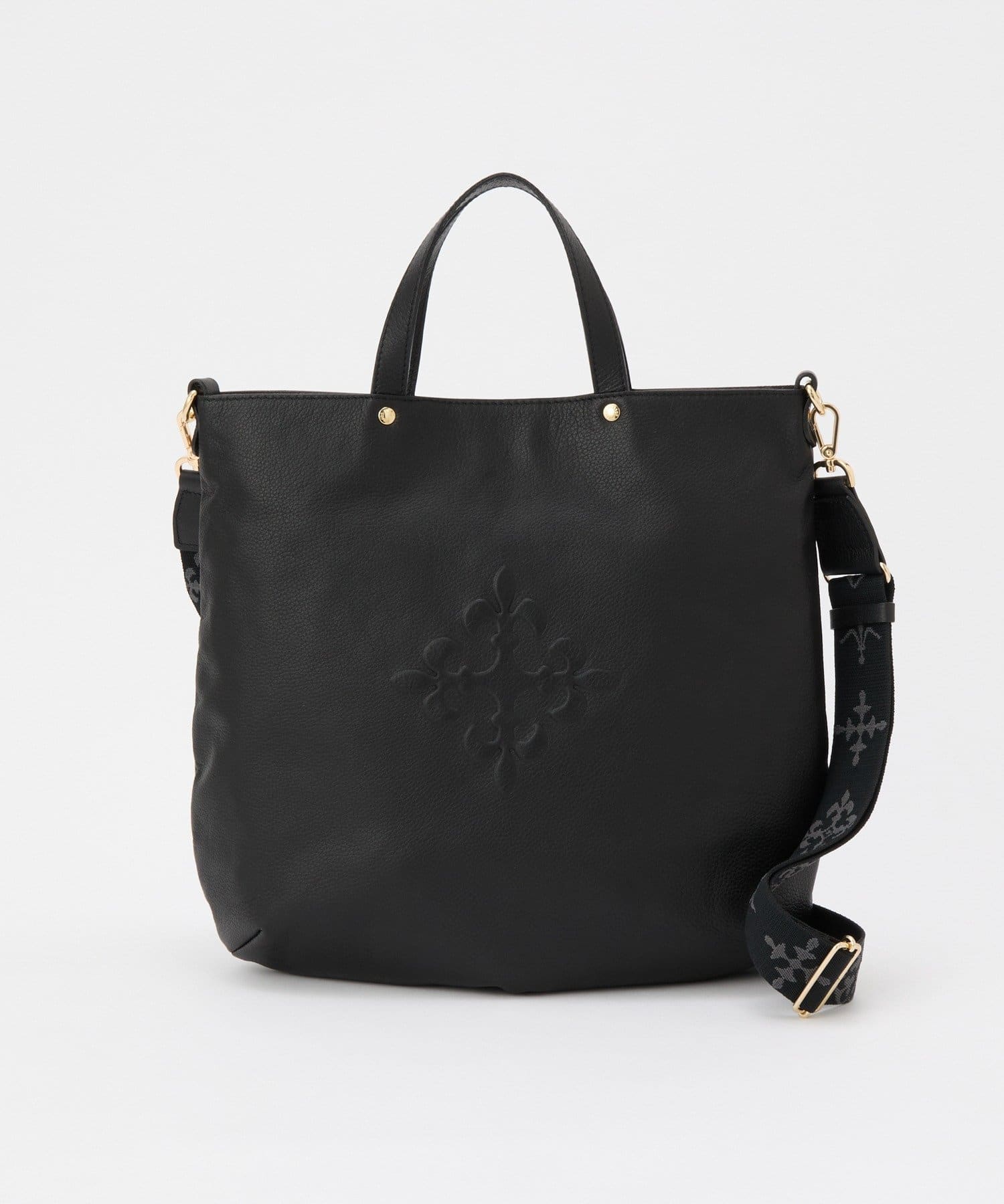 *4 - 6 Weeks*(62739) Leather 2-way Tote Bag (Embossed Monogram)