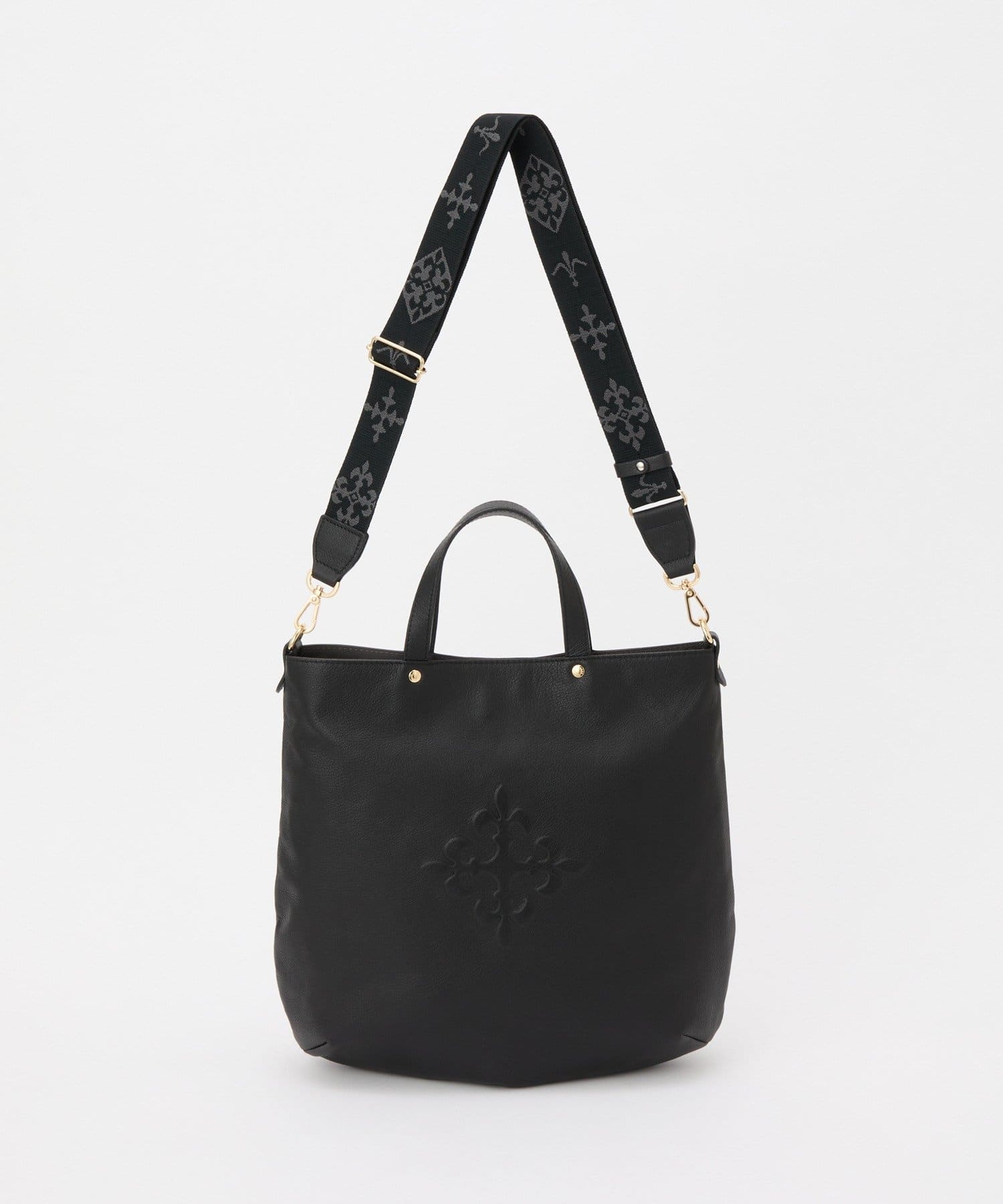 *4 - 6 Weeks*(62739) Leather 2-way Tote Bag (Embossed Monogram)