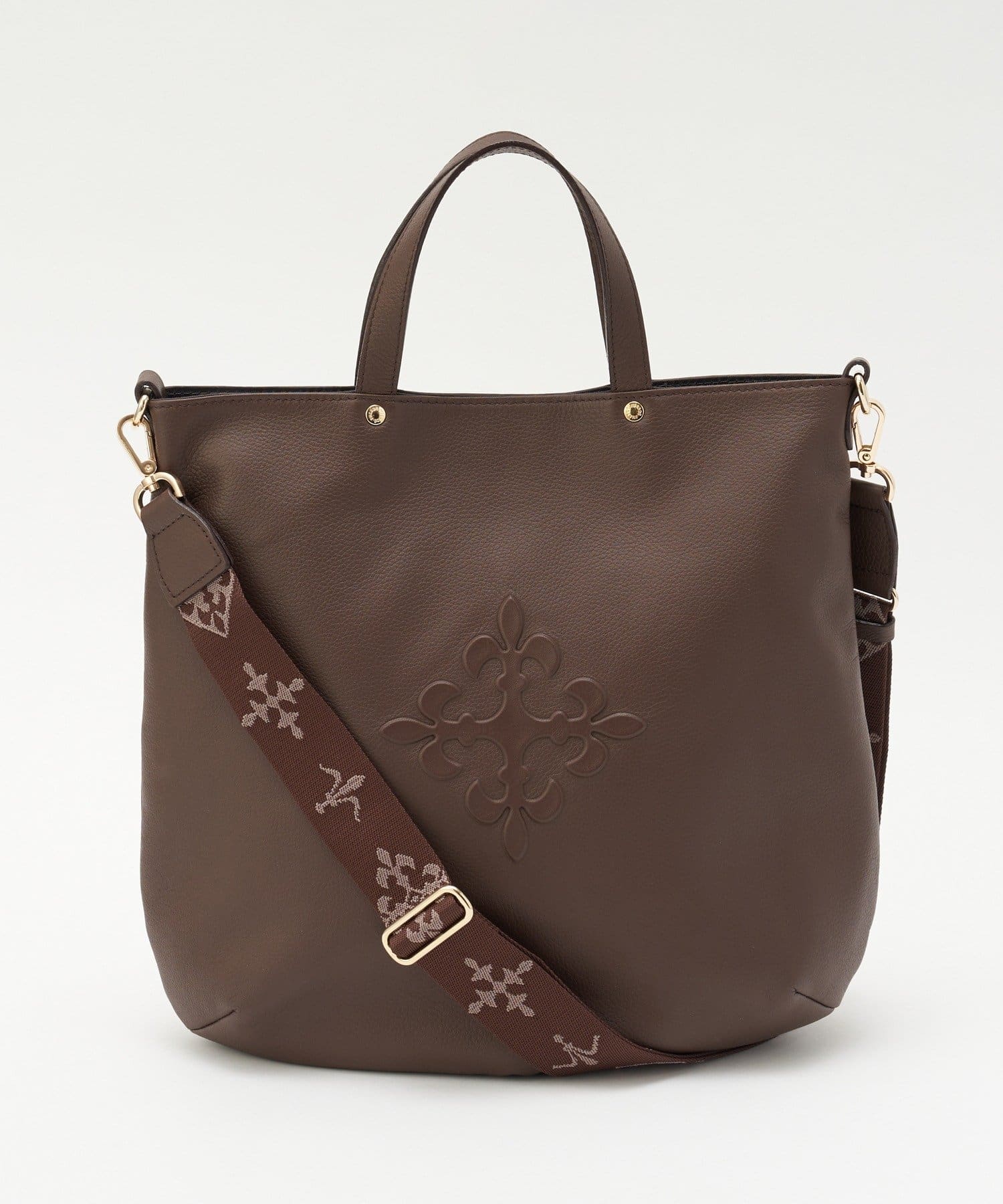*4 - 6 Weeks*(62739) Leather 2-way Tote Bag (Embossed Monogram)