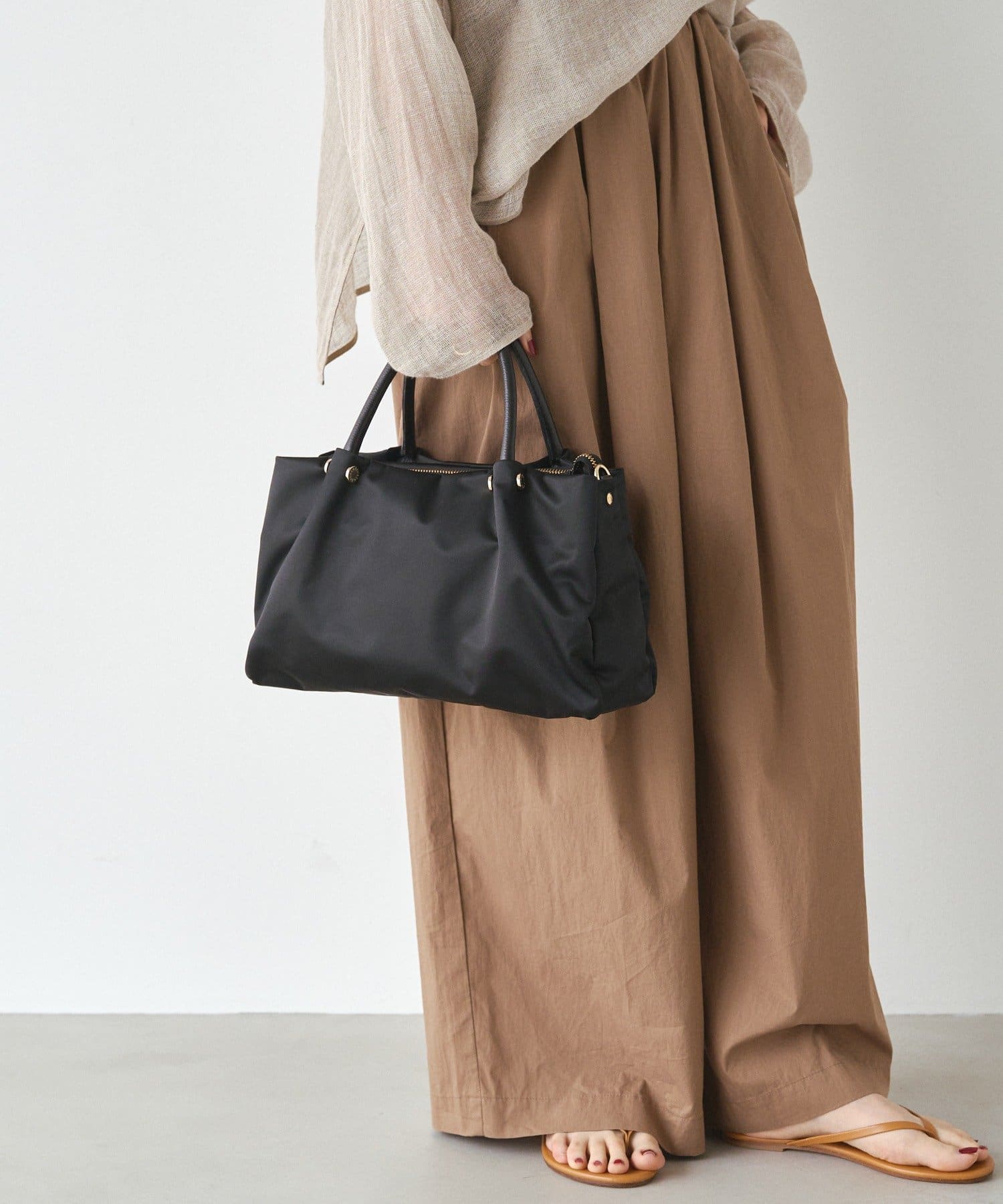 *4 - 6 Weeks* (83044) Russet Three-Layer 2-way Tote Bag S