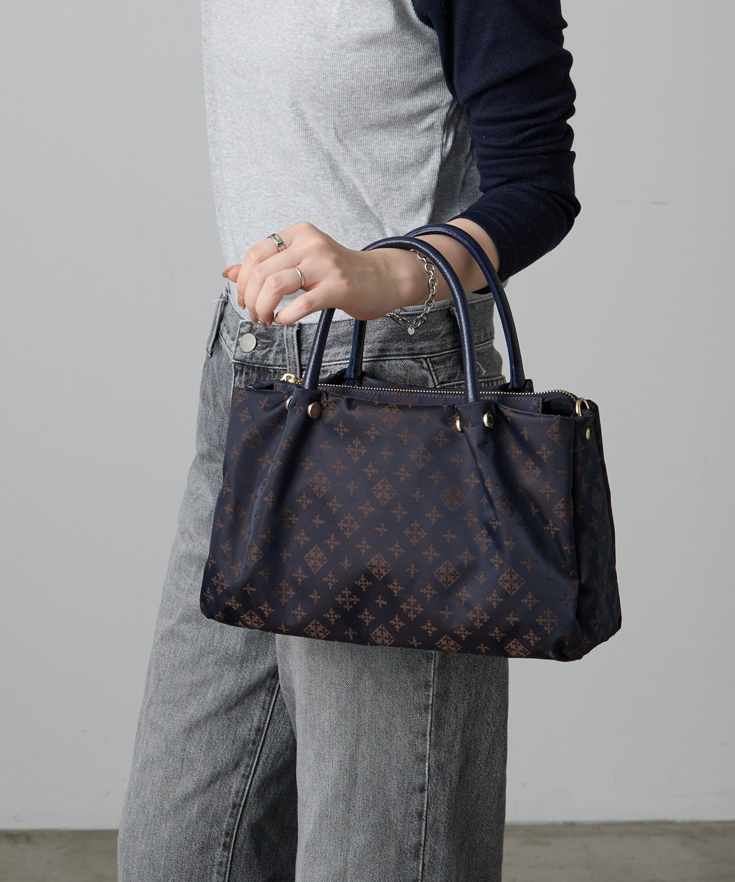 *4 - 6 Weeks* (83044) Russet Three-Layer 2-way Tote Bag S