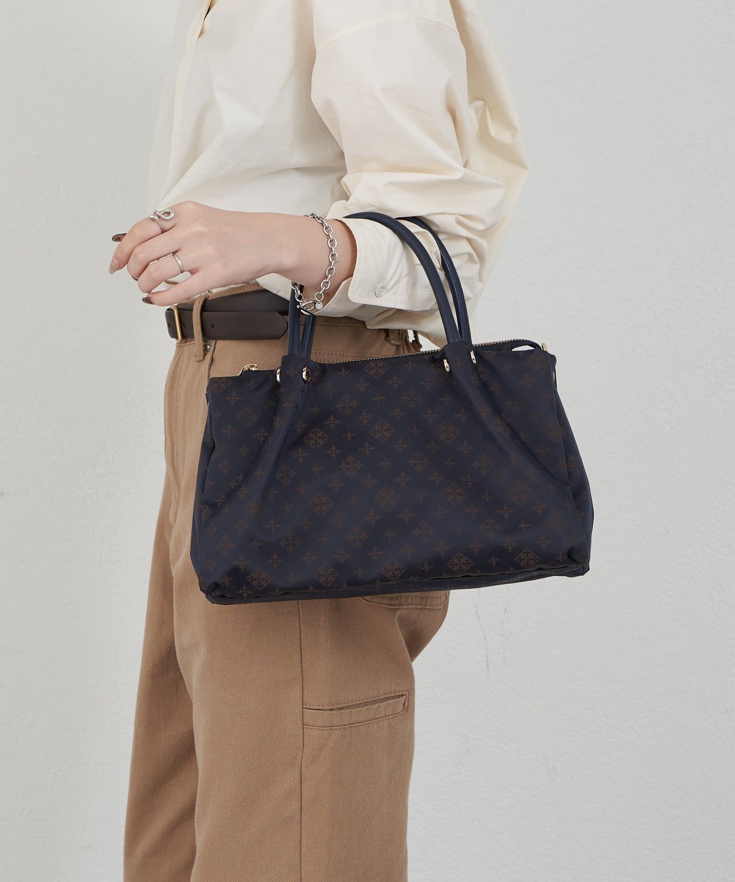 *4 - 6 Weeks* (83044) Russet Three-Layer 2-way Tote Bag S