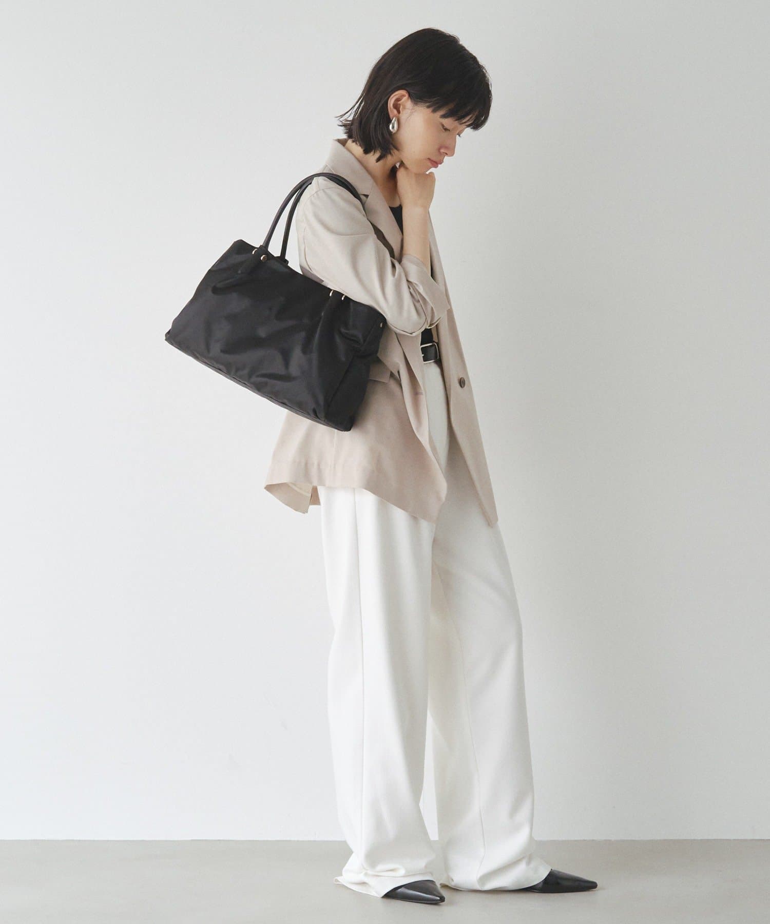 *4 - 6 Weeks* (83055) Russet Three-Layer 2-way Tote Bag M