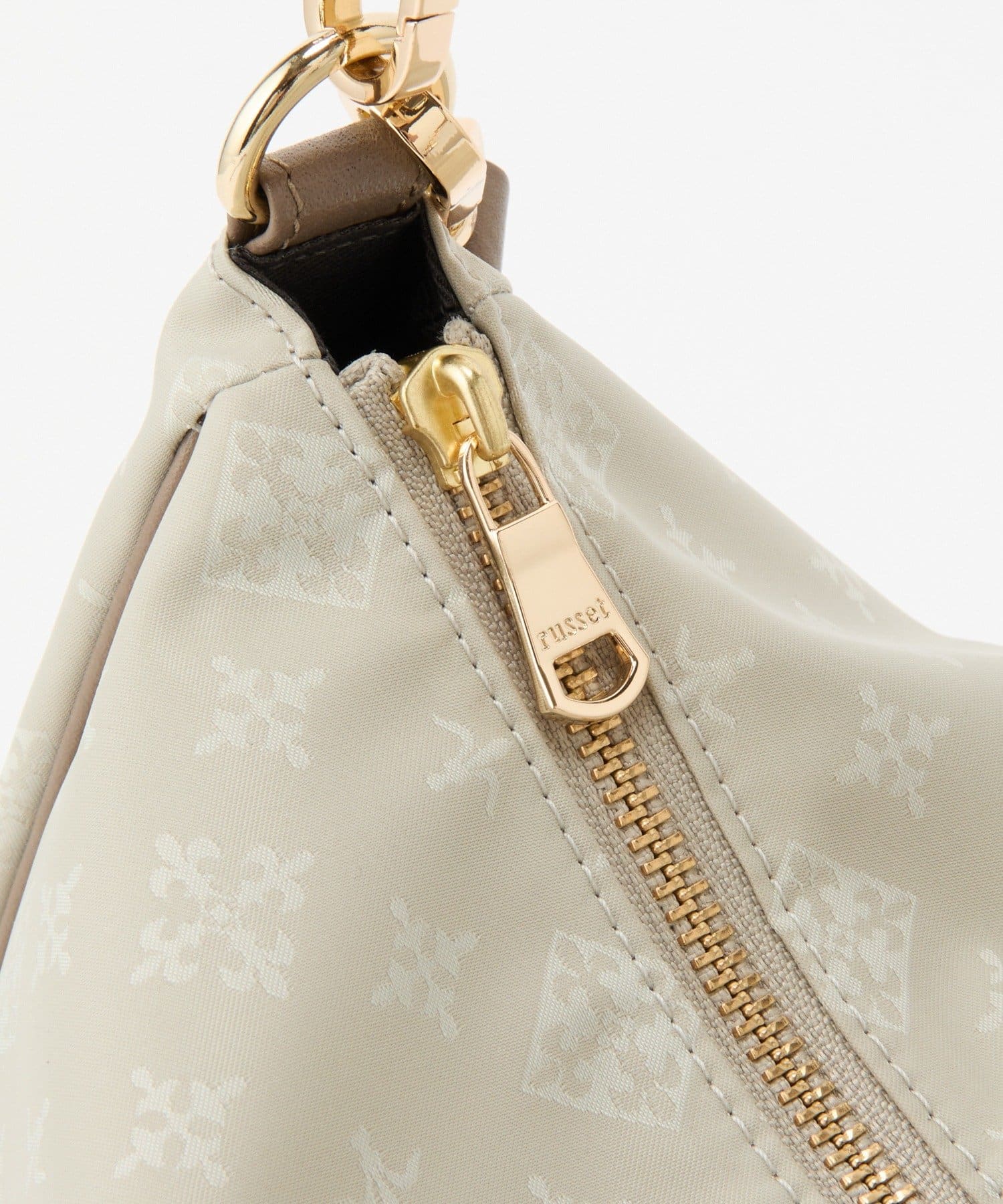 *4 - 6 Weeks* (90983)Russet Monogram Nylon Jacquard Round 2-Way Shoulder Bag