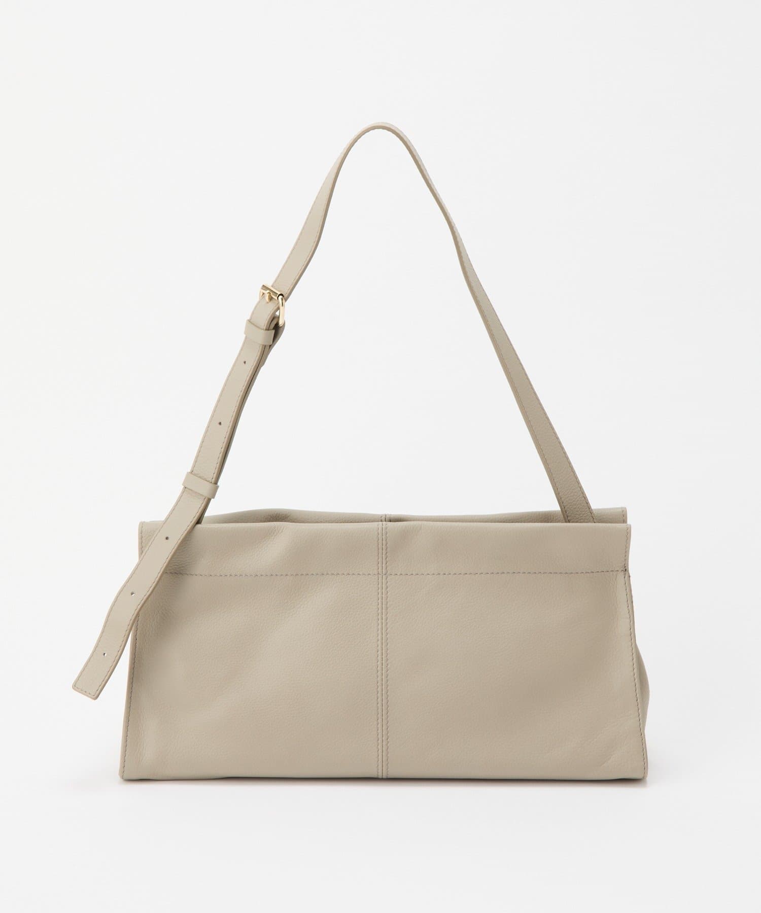 (91008)Leather Horizontal Shoulder Bag 