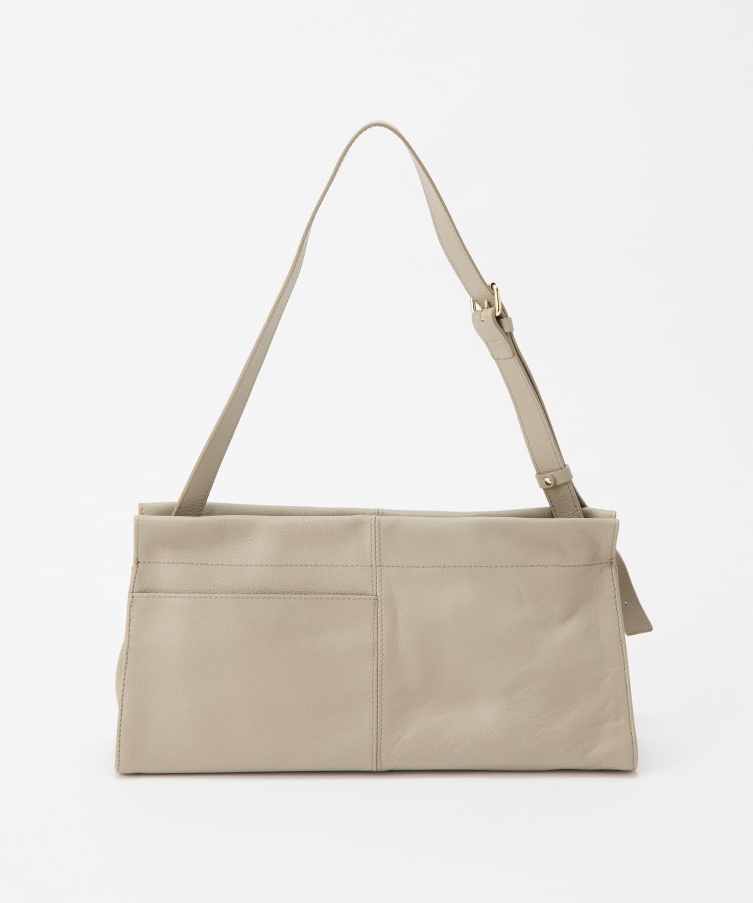 (91008)Leather Horizontal Shoulder Bag 