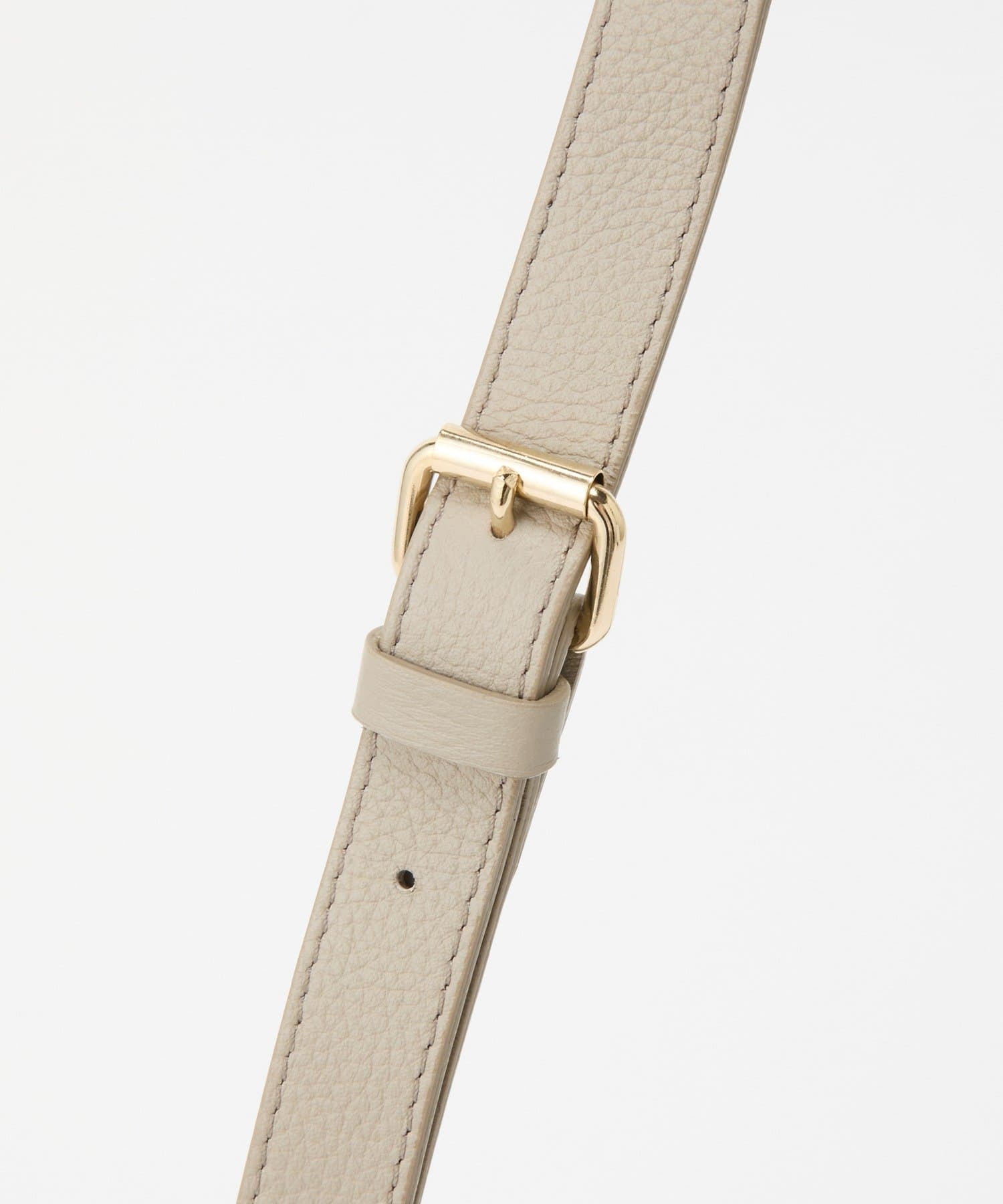 (91008)Leather Horizontal Shoulder Bag 
