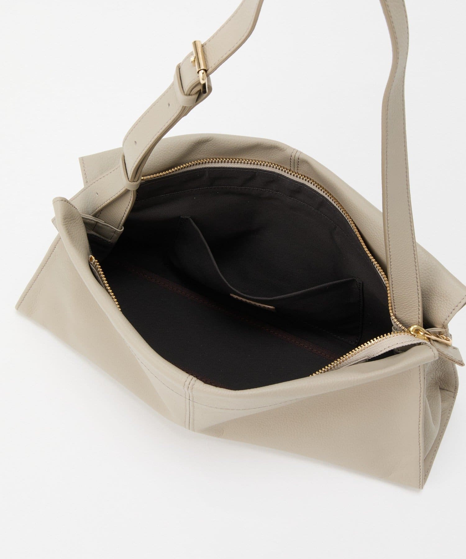 (91008)Leather Horizontal Shoulder Bag 