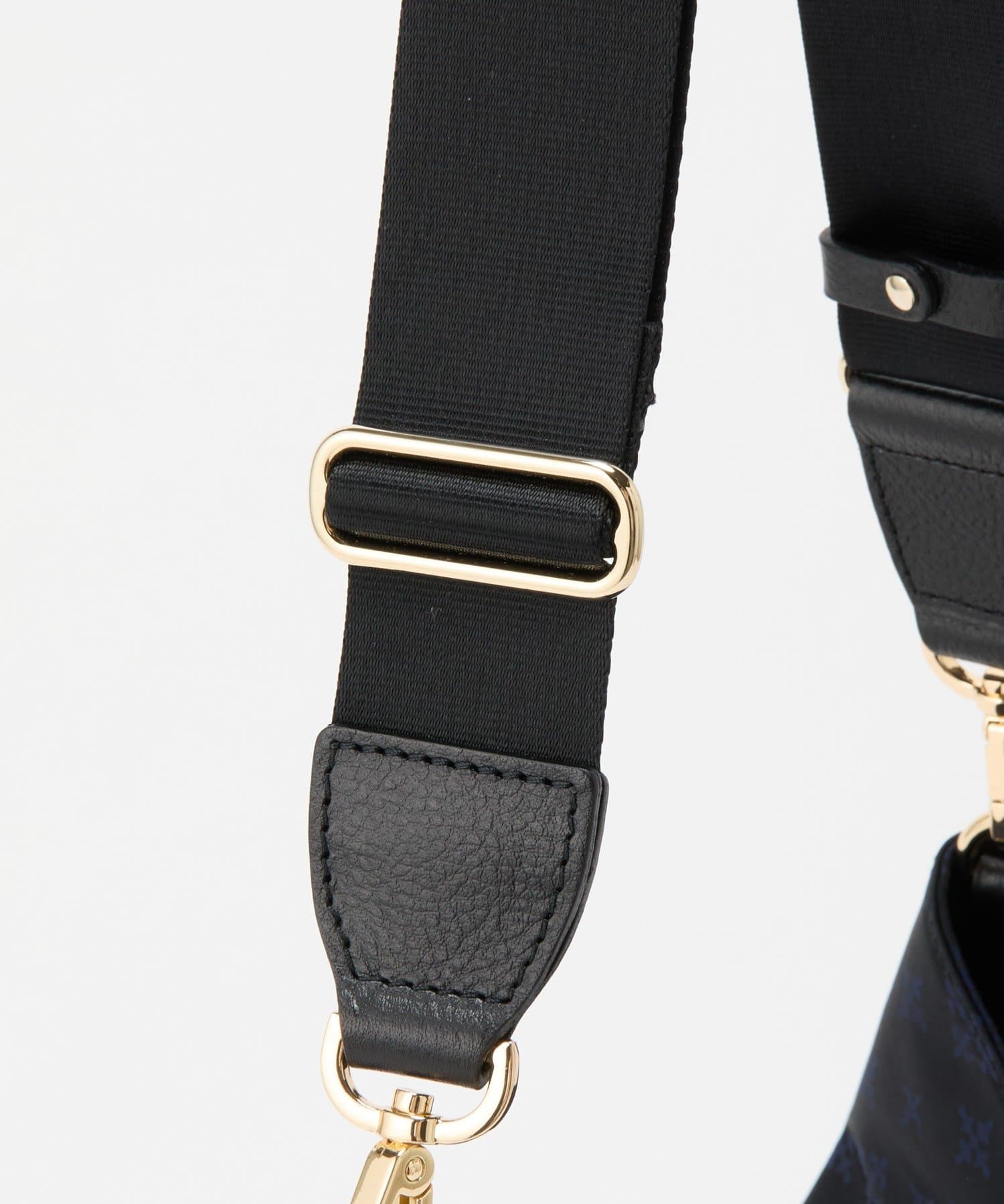 *4 - 6 Weeks* (91017)Russet Monogram Nylon Jacquard Vertical 2-Way Shoulder Bag