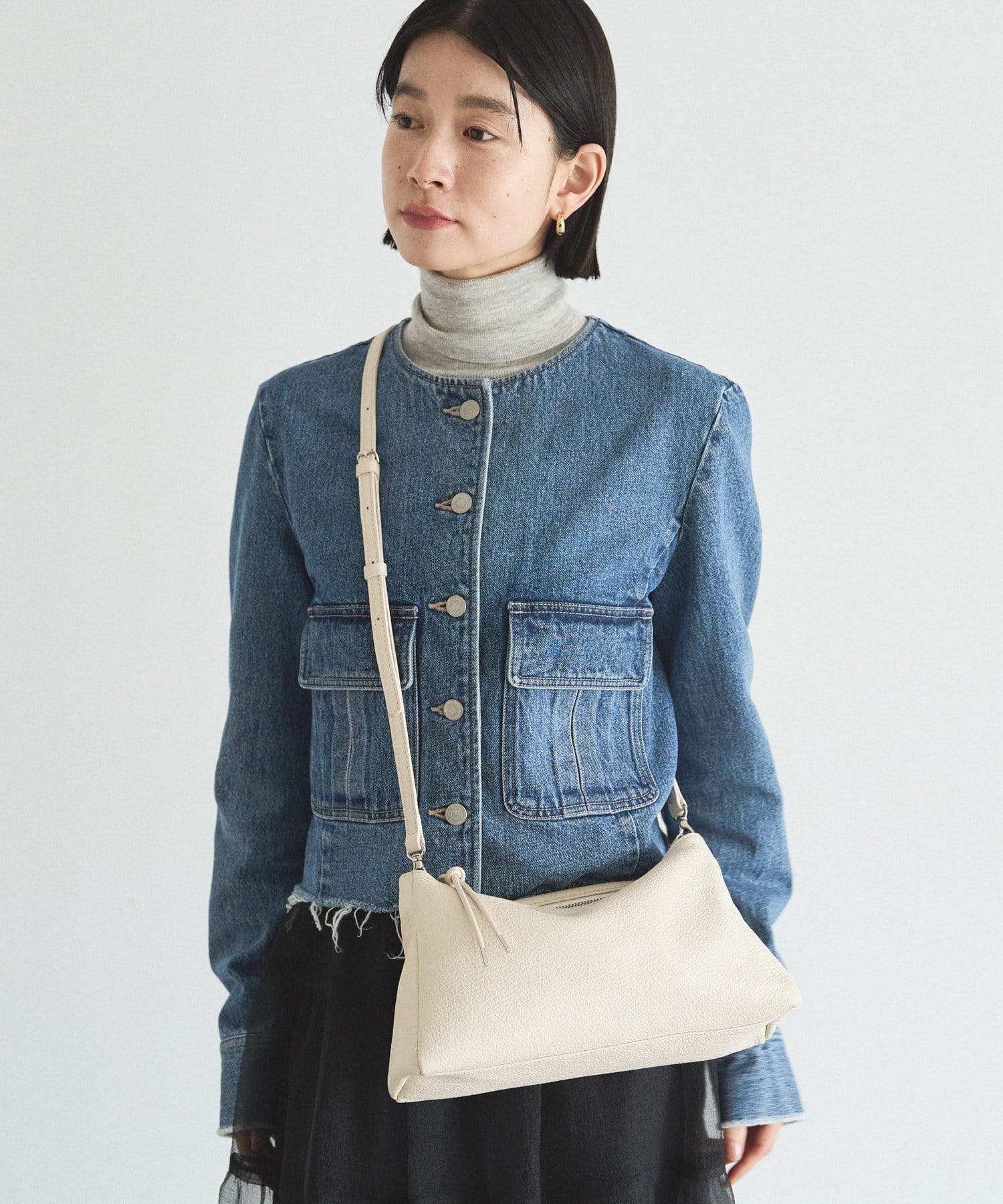 *4-6 Weeks* (4914) Leather 2-Way Shoulder Bag