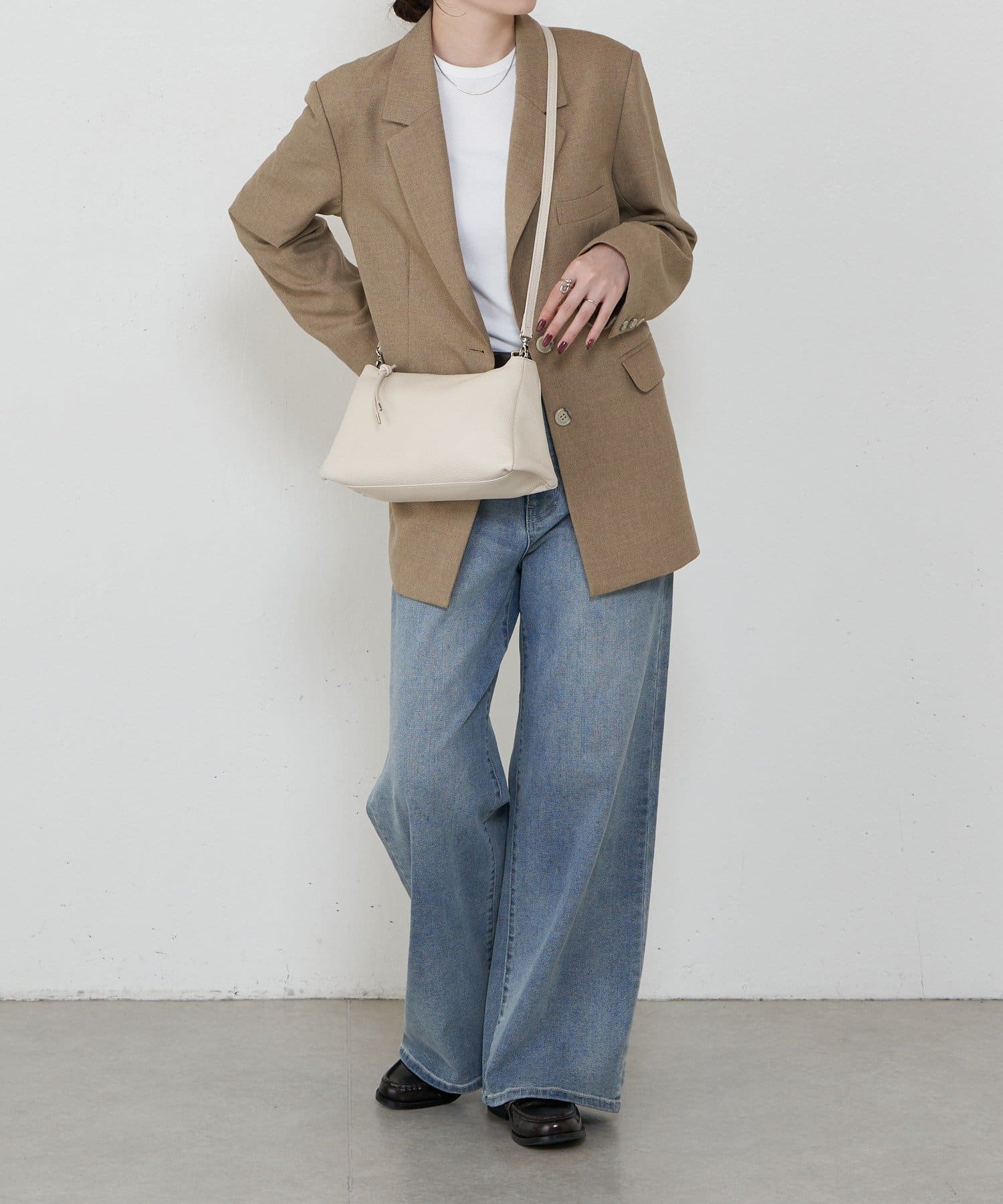 *4-6 Weeks* (4914) Leather 2-Way Shoulder Bag