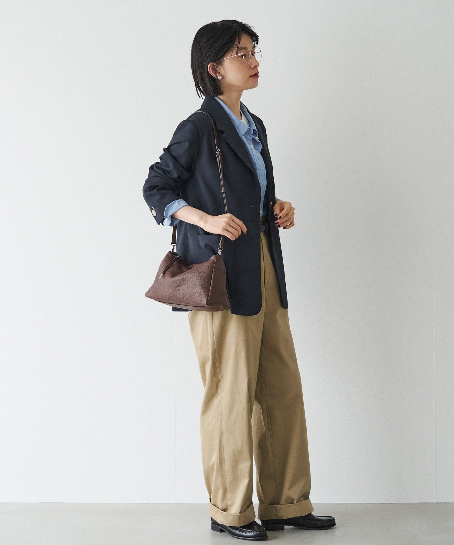 *4-6 Weeks* (4914) Leather 2-Way Shoulder Bag