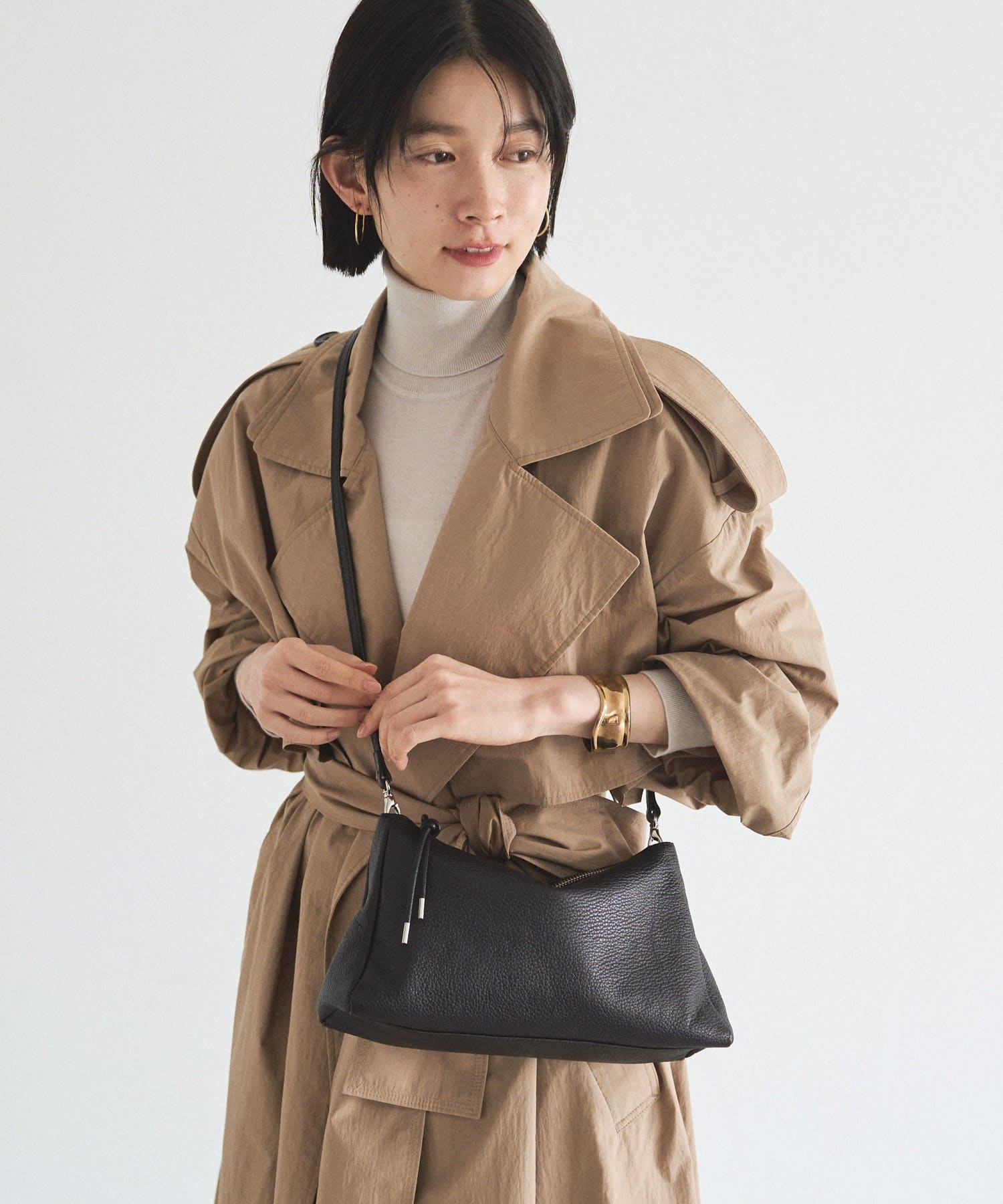 *4-6 Weeks* (4914) Leather 2-Way Shoulder Bag