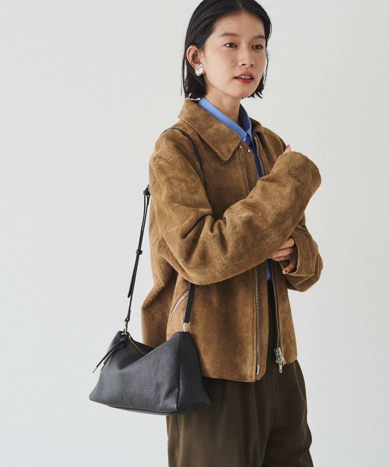 *4-6 Weeks* (4914) Leather 2-Way Shoulder Bag