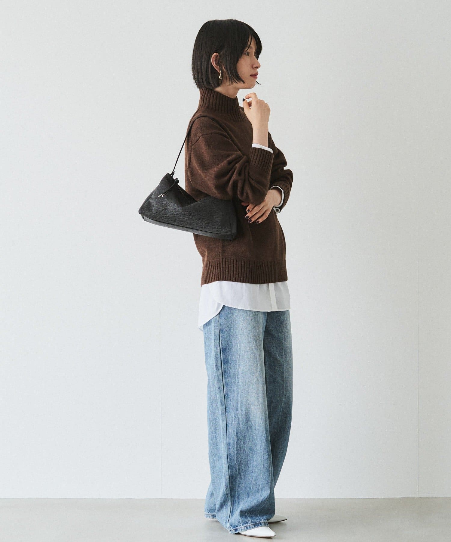 *4-6 Weeks* (4914) Leather 2-Way Shoulder Bag