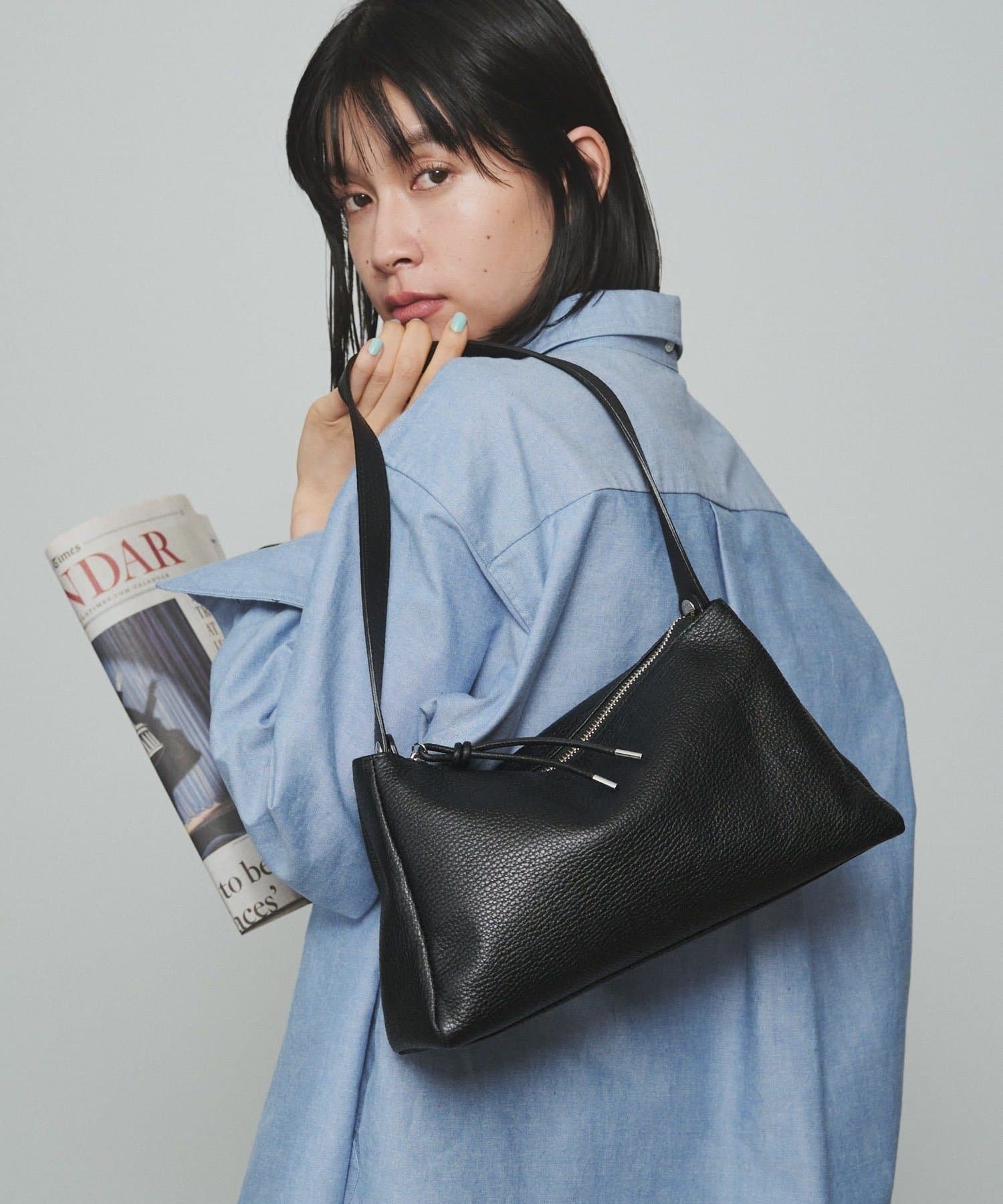 *4-6 Weeks* (4914) Leather 2-Way Shoulder Bag