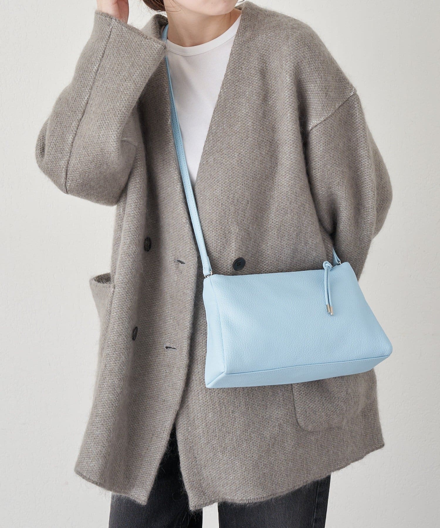 *4-6 Weeks* (4914) Leather 2-Way Shoulder Bag