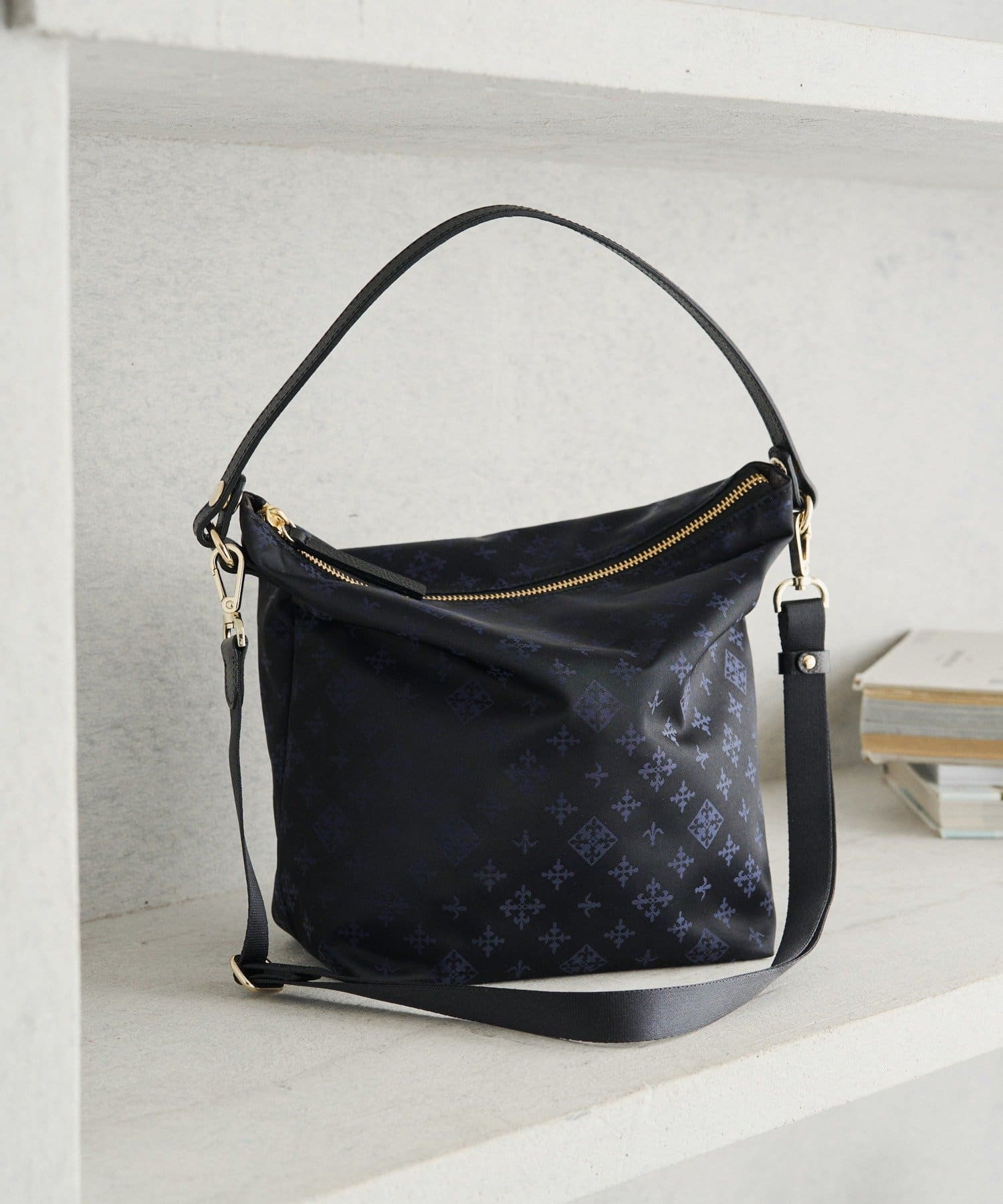 *4-6 Weeks* (4926) Nylon Jacquard 2-Way Mini Shoulder Bag