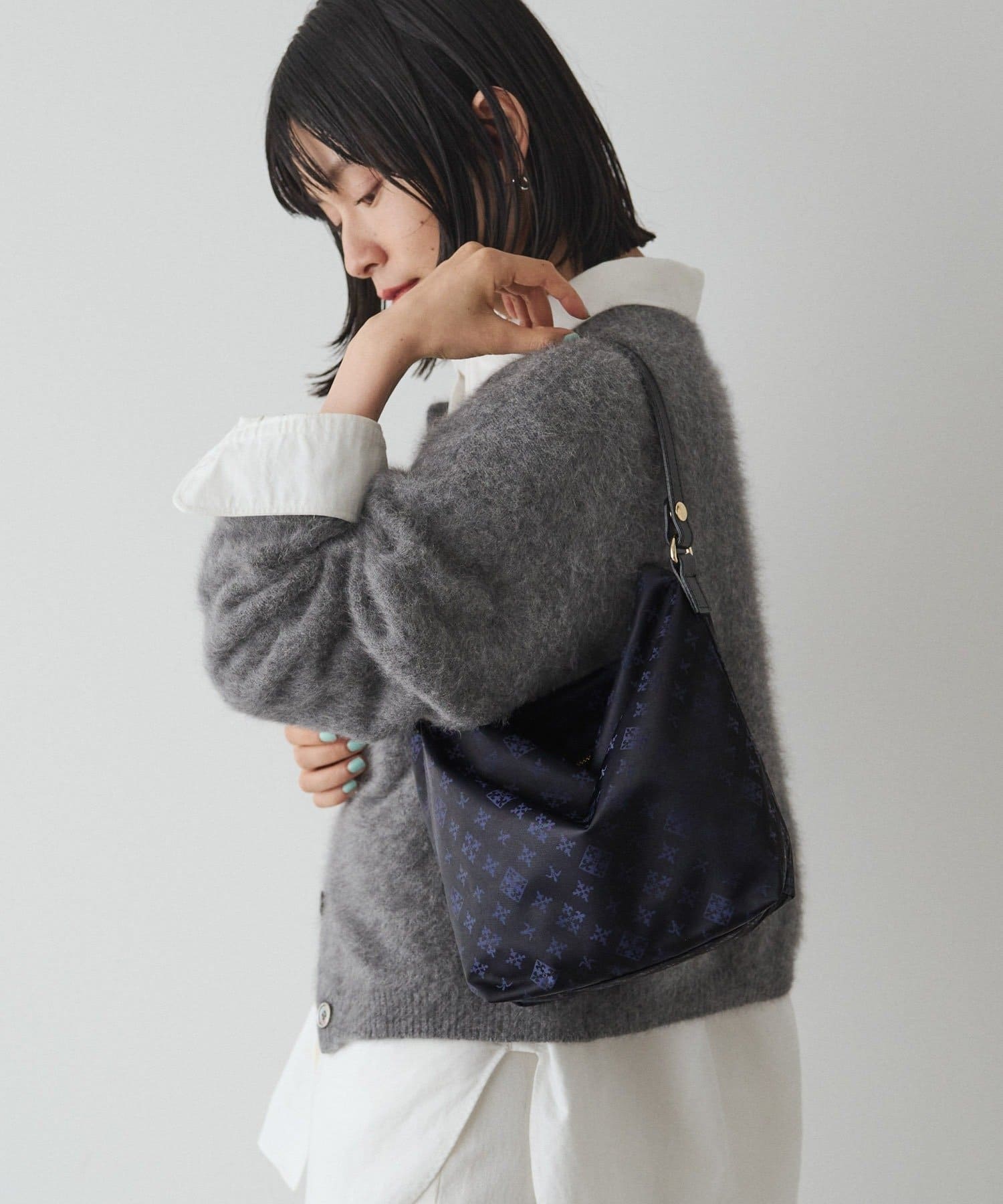 *4-6 Weeks* (4926) Nylon Jacquard 2-Way Mini Shoulder Bag