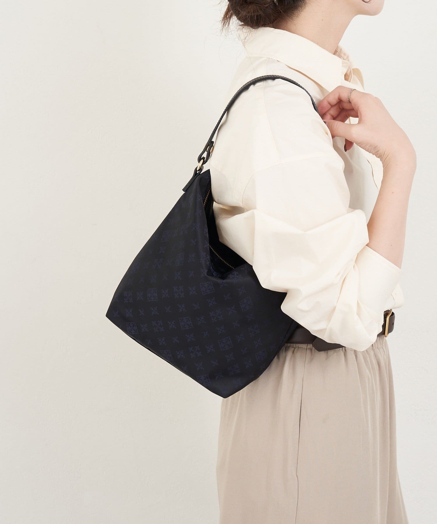 *4-6 Weeks* (4926) Nylon Jacquard 2-Way Mini Shoulder Bag