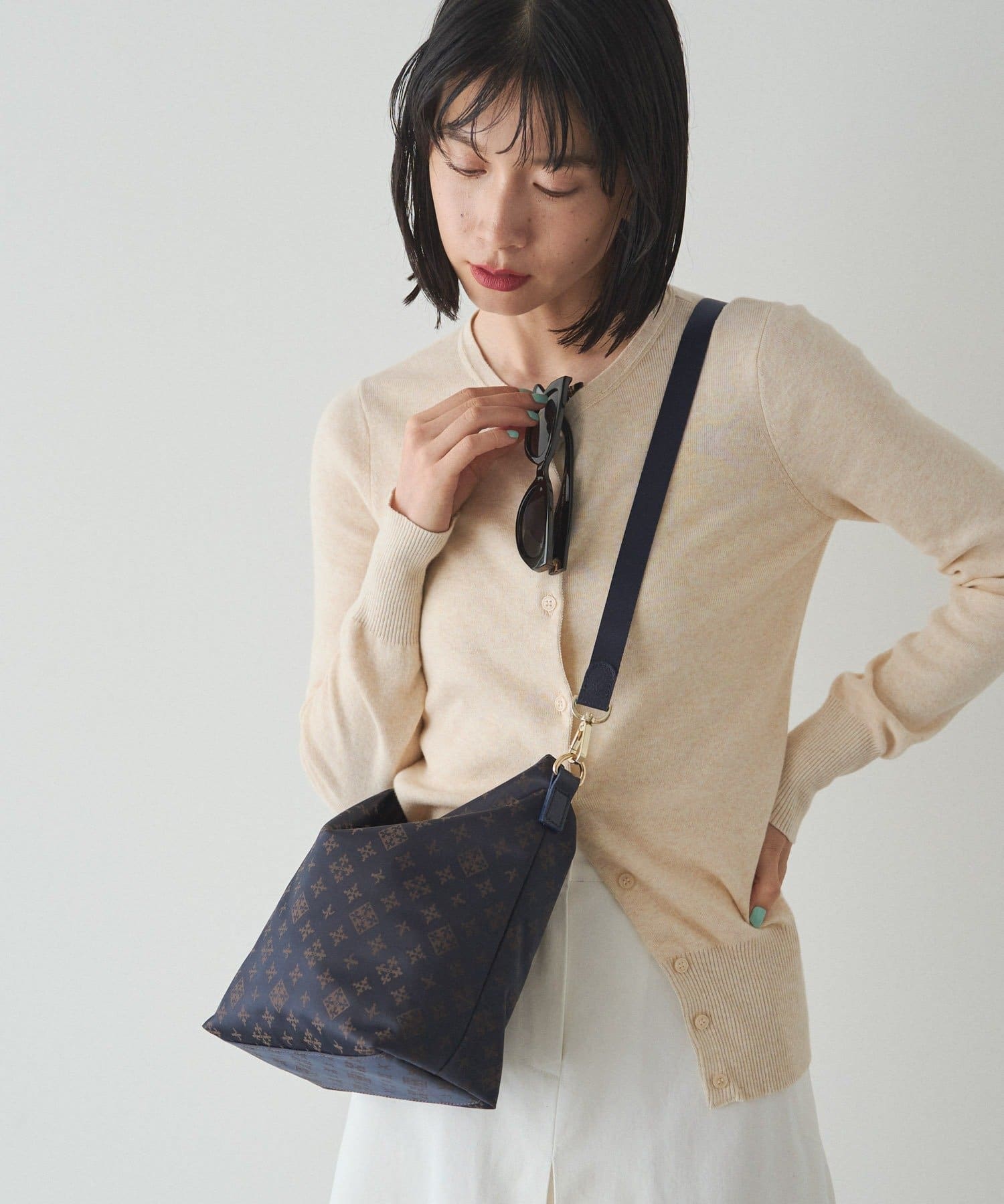 *4-6 Weeks* (4926) Nylon Jacquard 2-Way Mini Shoulder Bag
