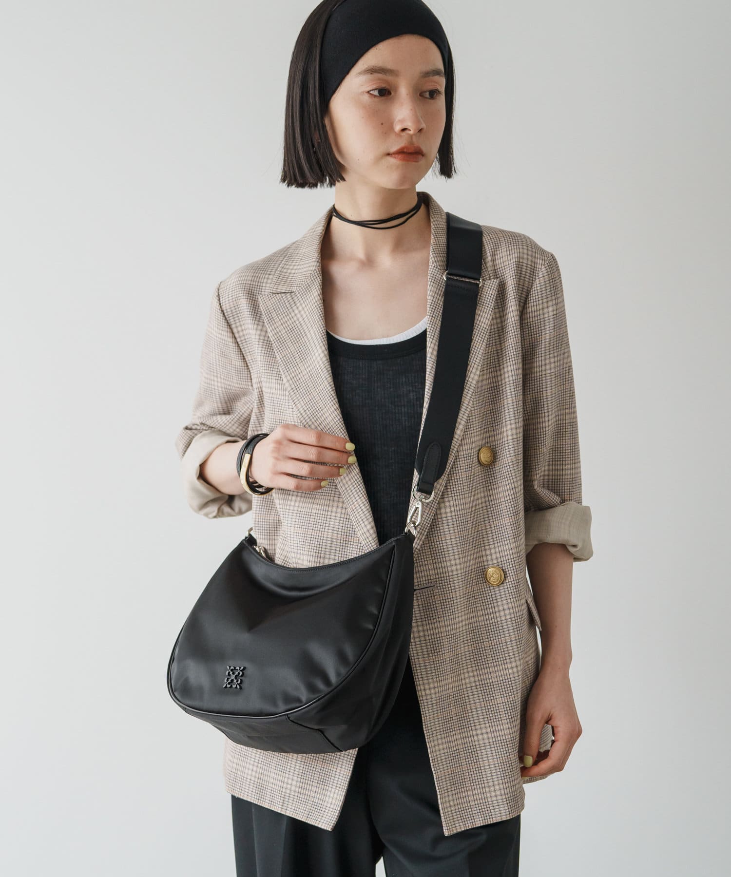 Russet Clouds nylon 2-way shoulder bag