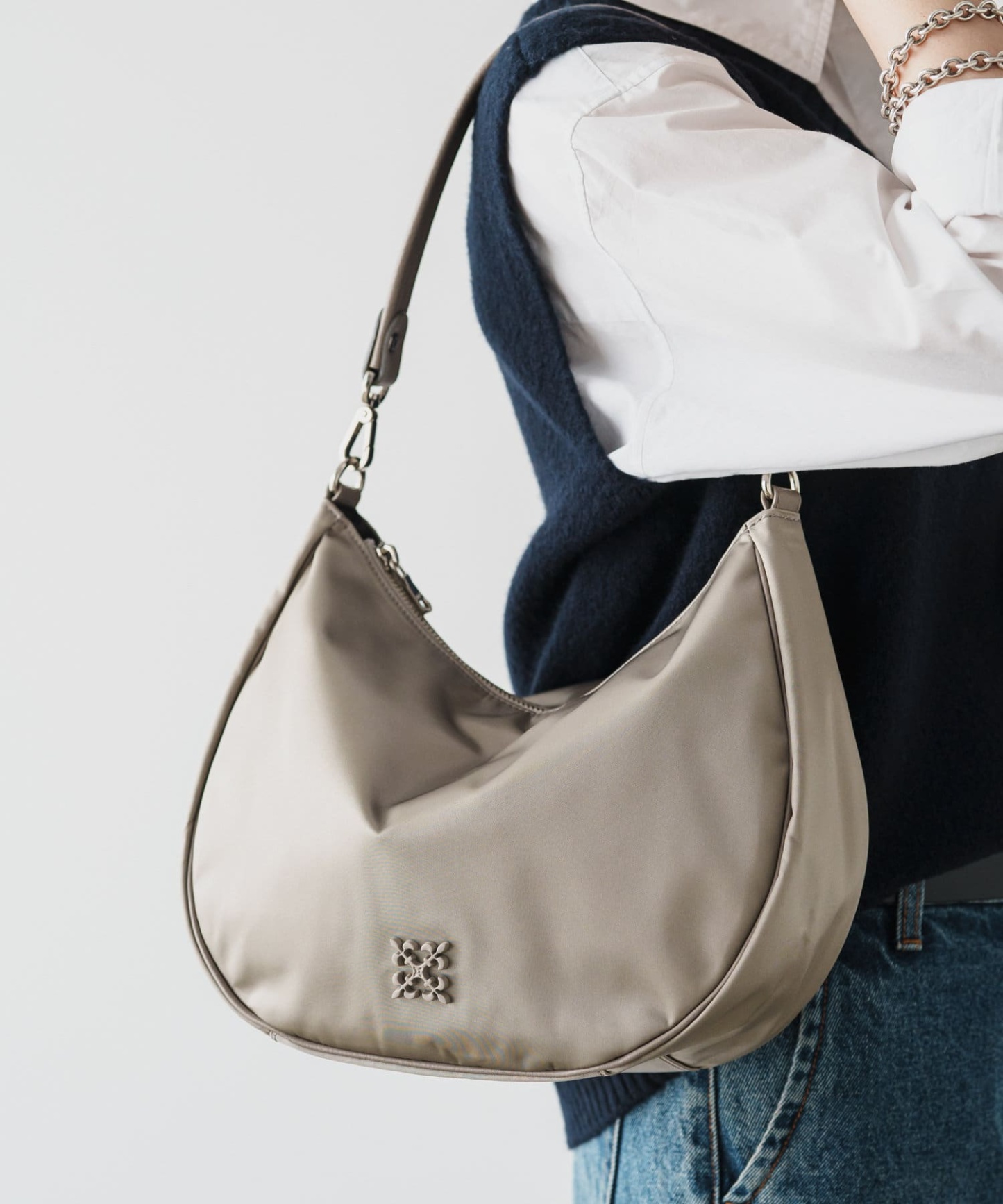 Russet Clouds nylon 2-way shoulder bag