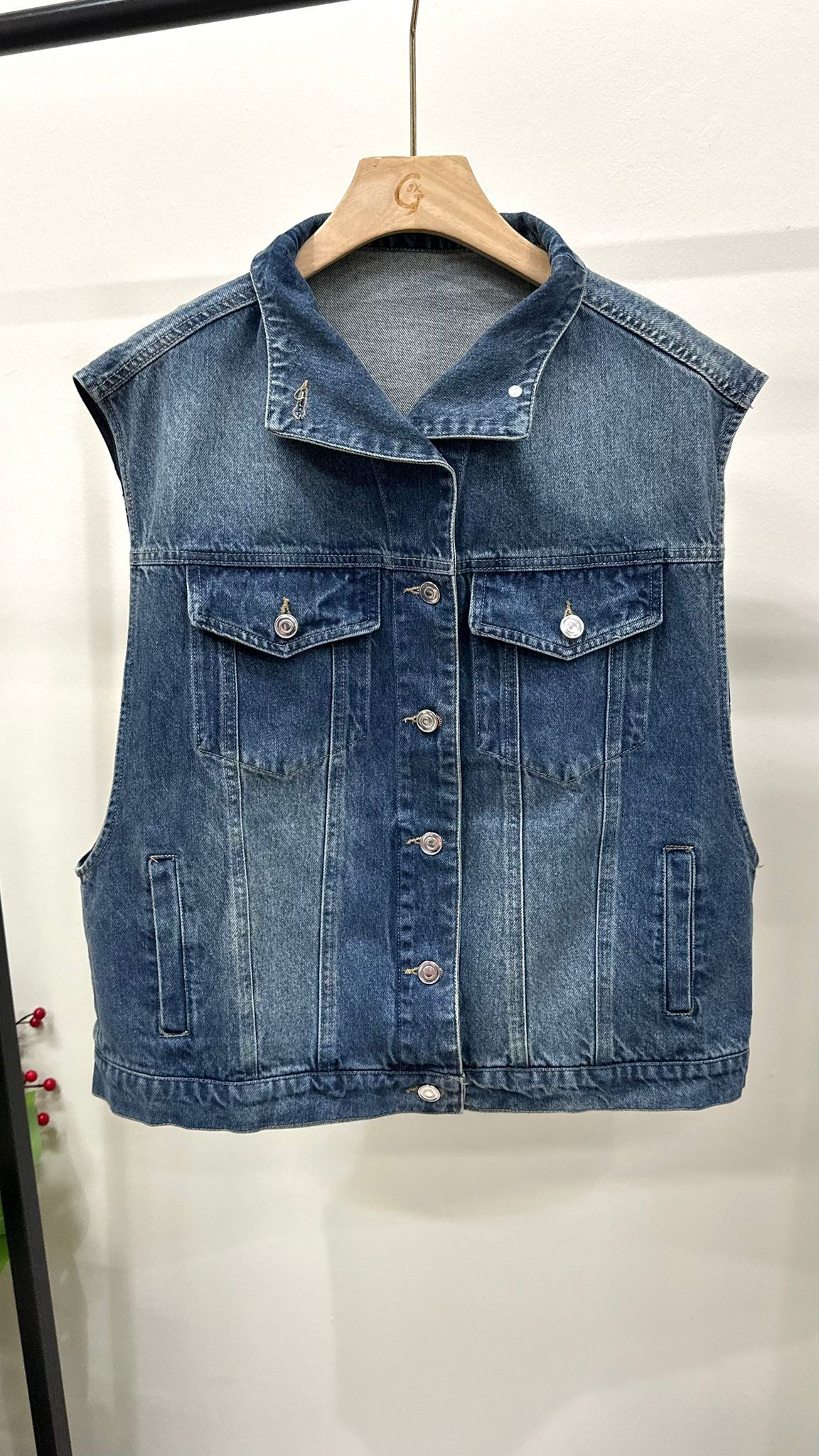 (D117)Denim Vest