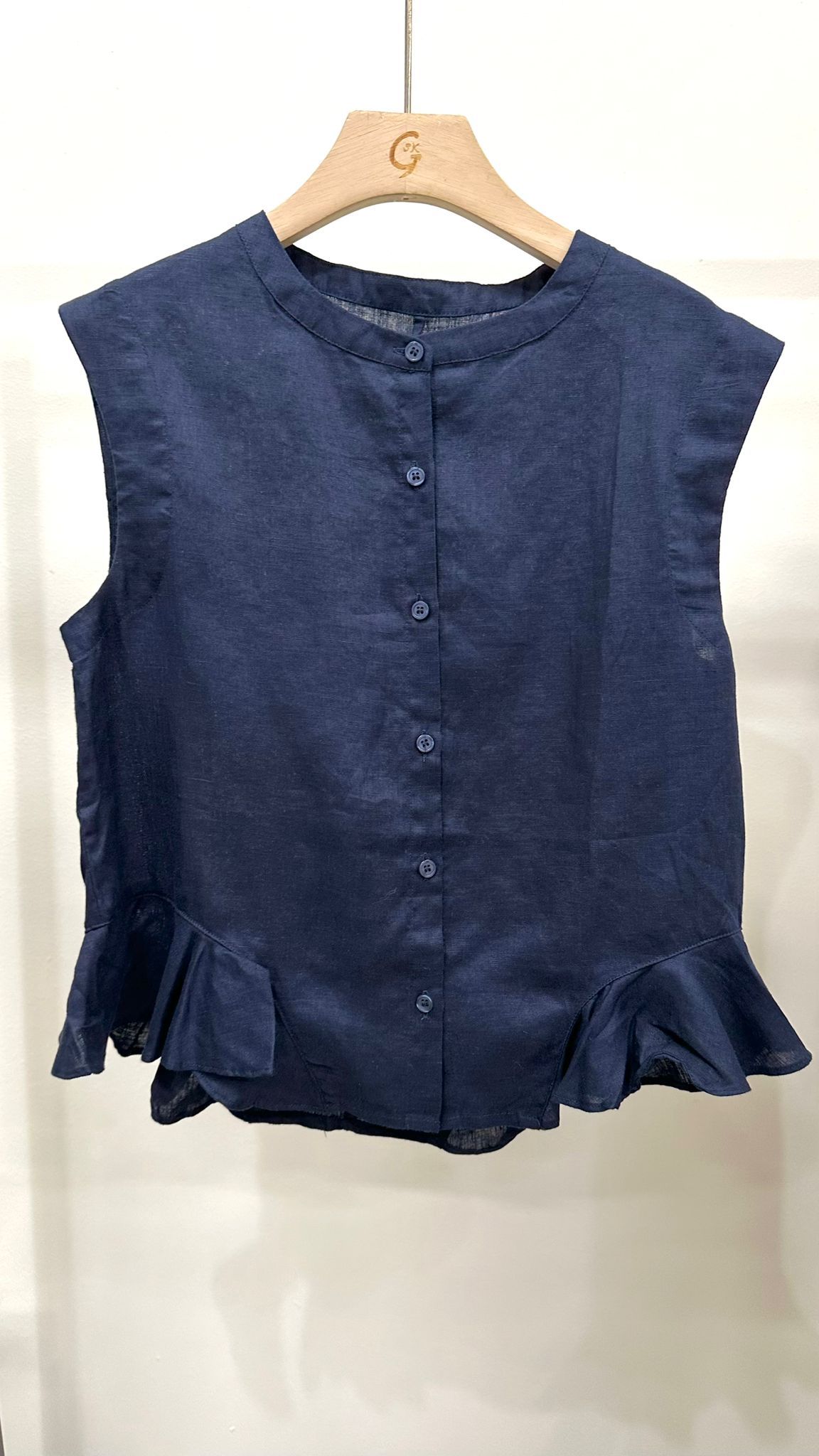 (D124)Linen Vest