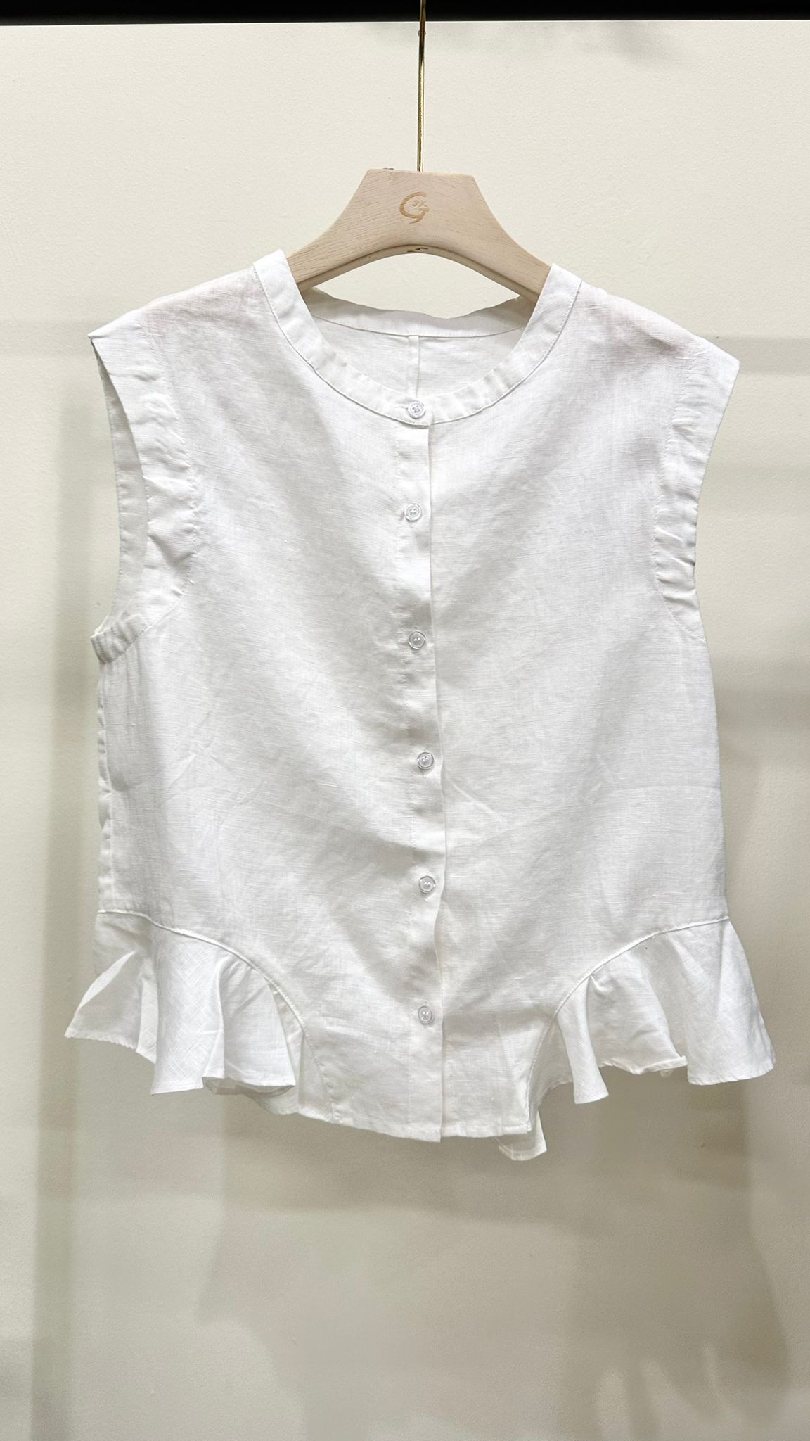 (D124)Linen Vest
