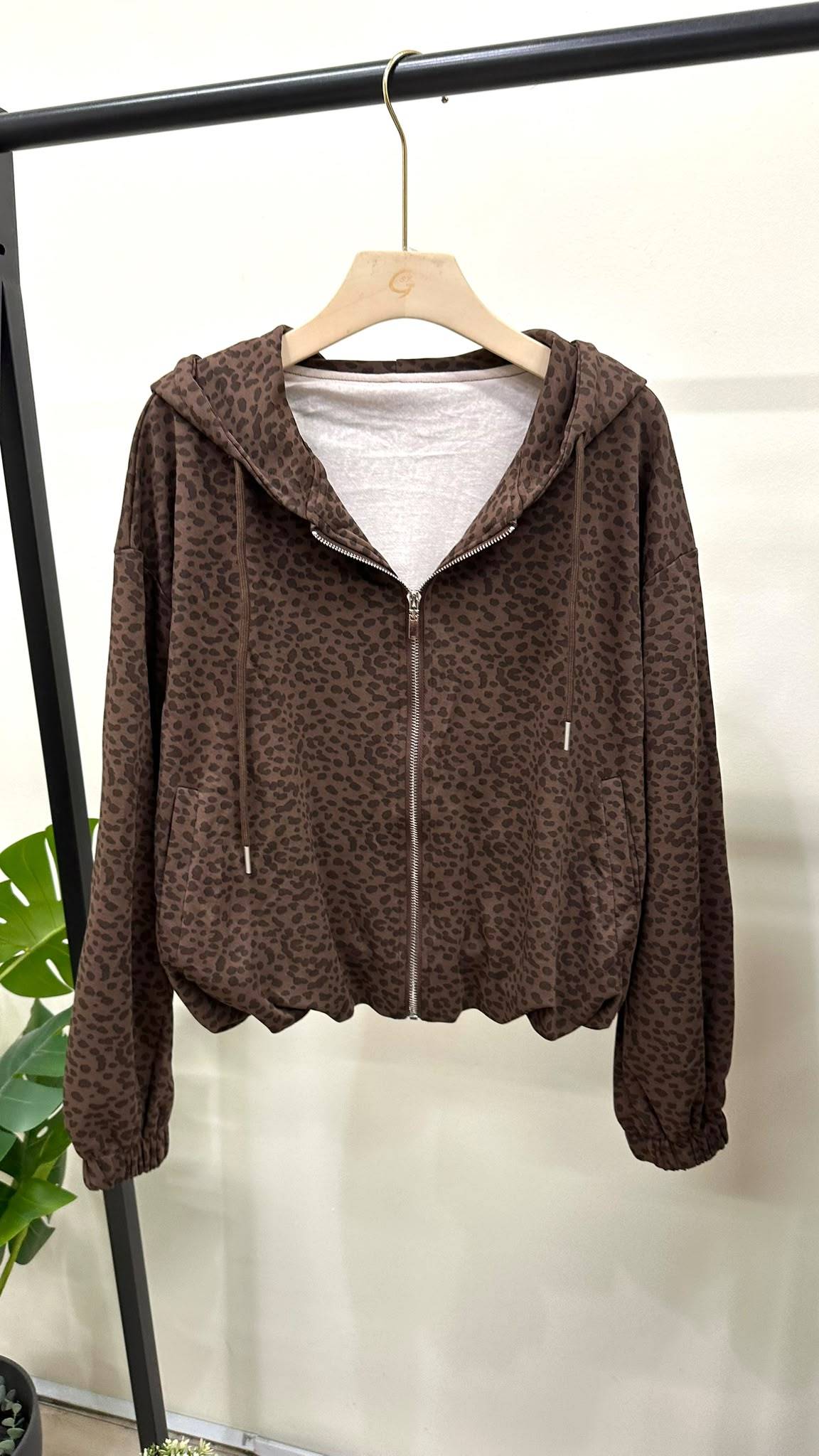 (D139)Leopard Pattern Jacket
