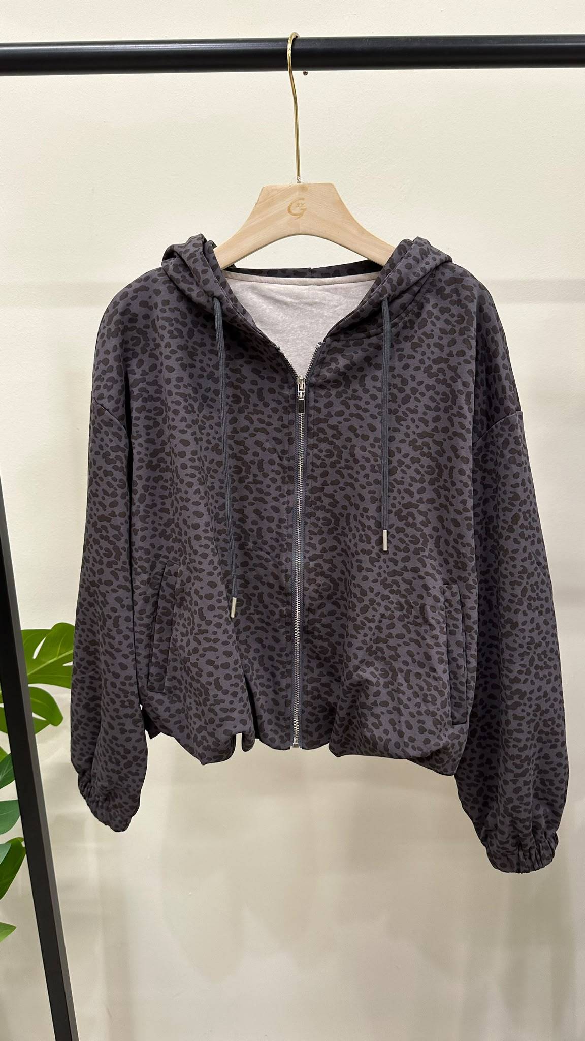(D139)Leopard Pattern Jacket