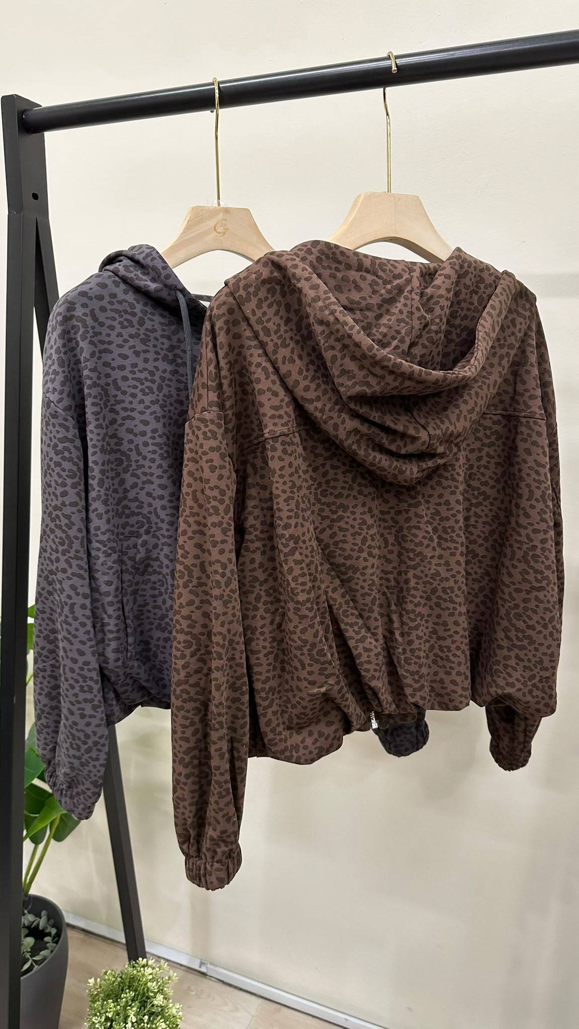 (D139)Leopard Pattern Jacket