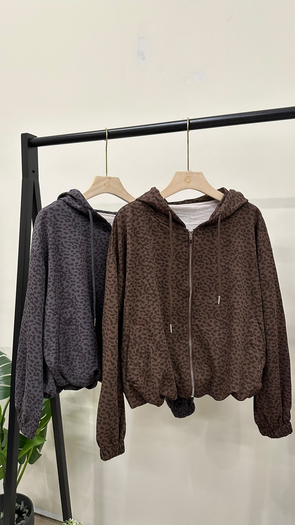 (D139)Leopard Pattern Jacket