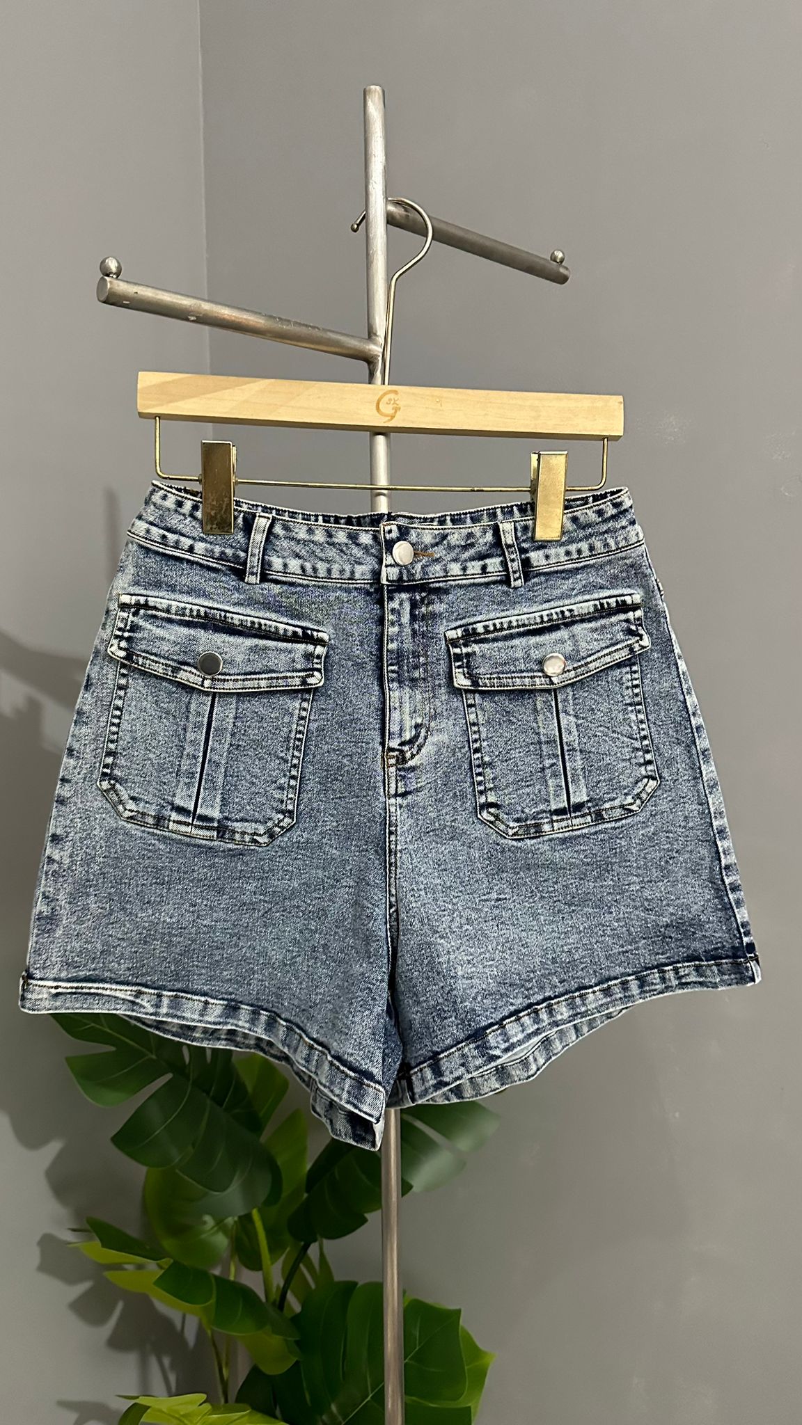 (D1429)Denim Shorts