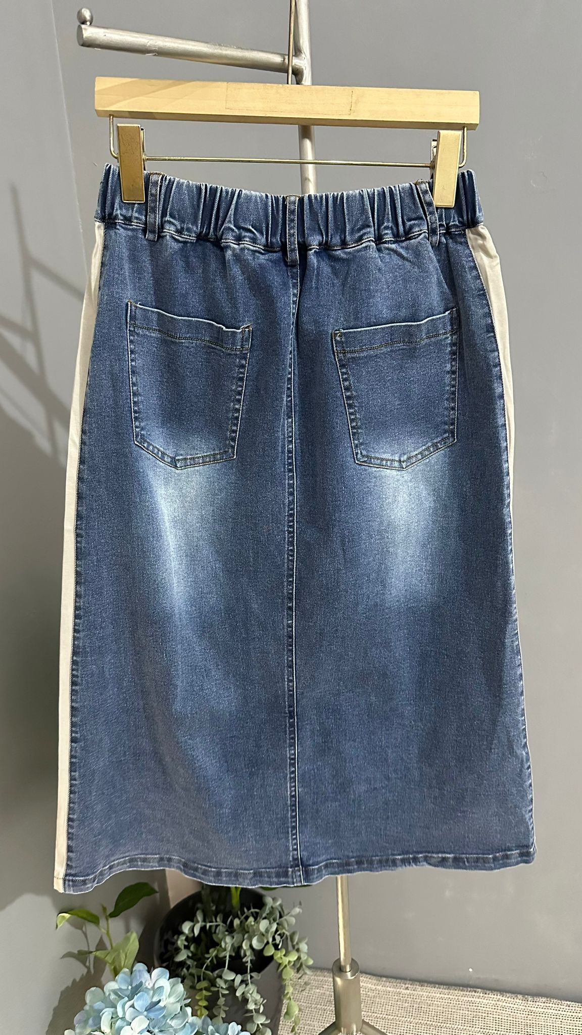 (D1523)Denim Skirt