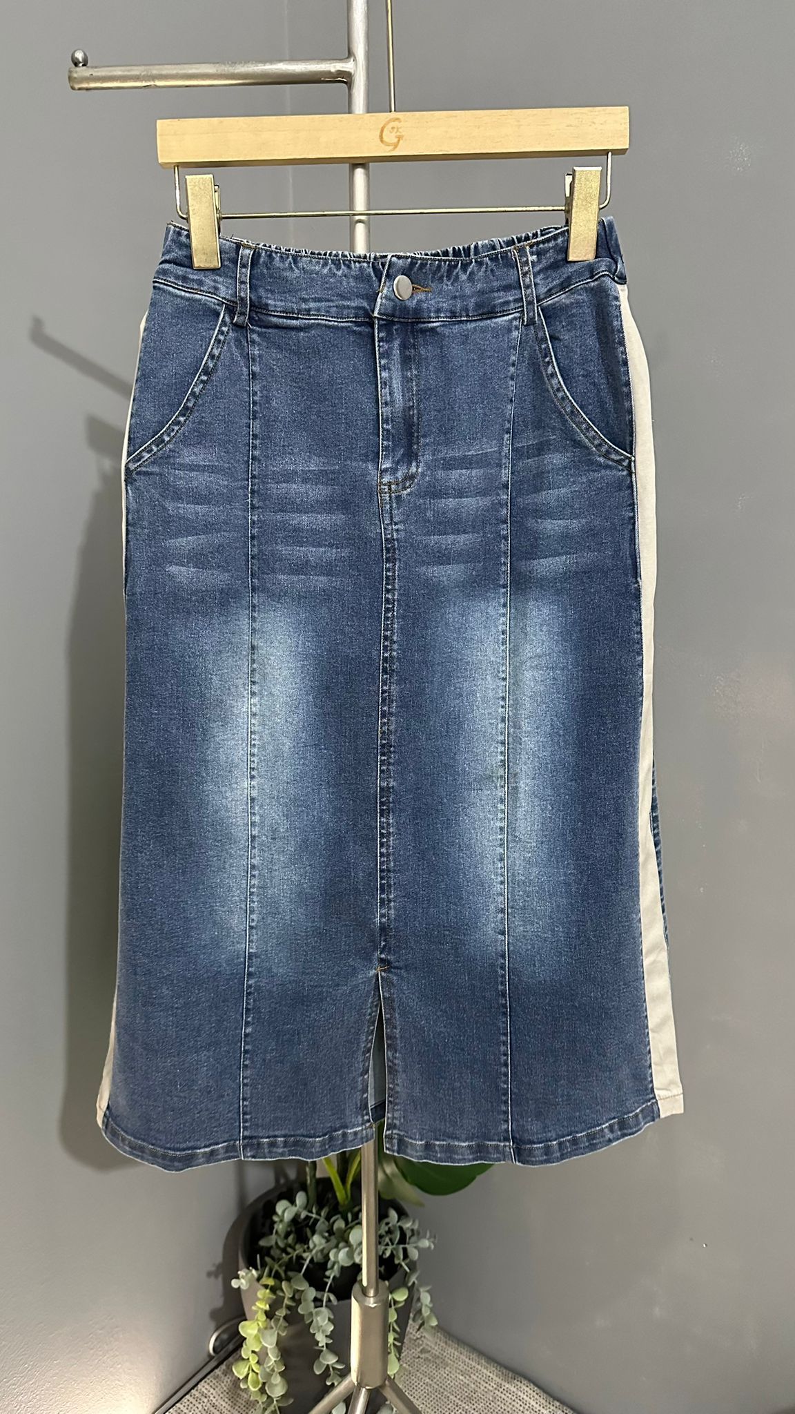 (D1523)Denim Skirt
