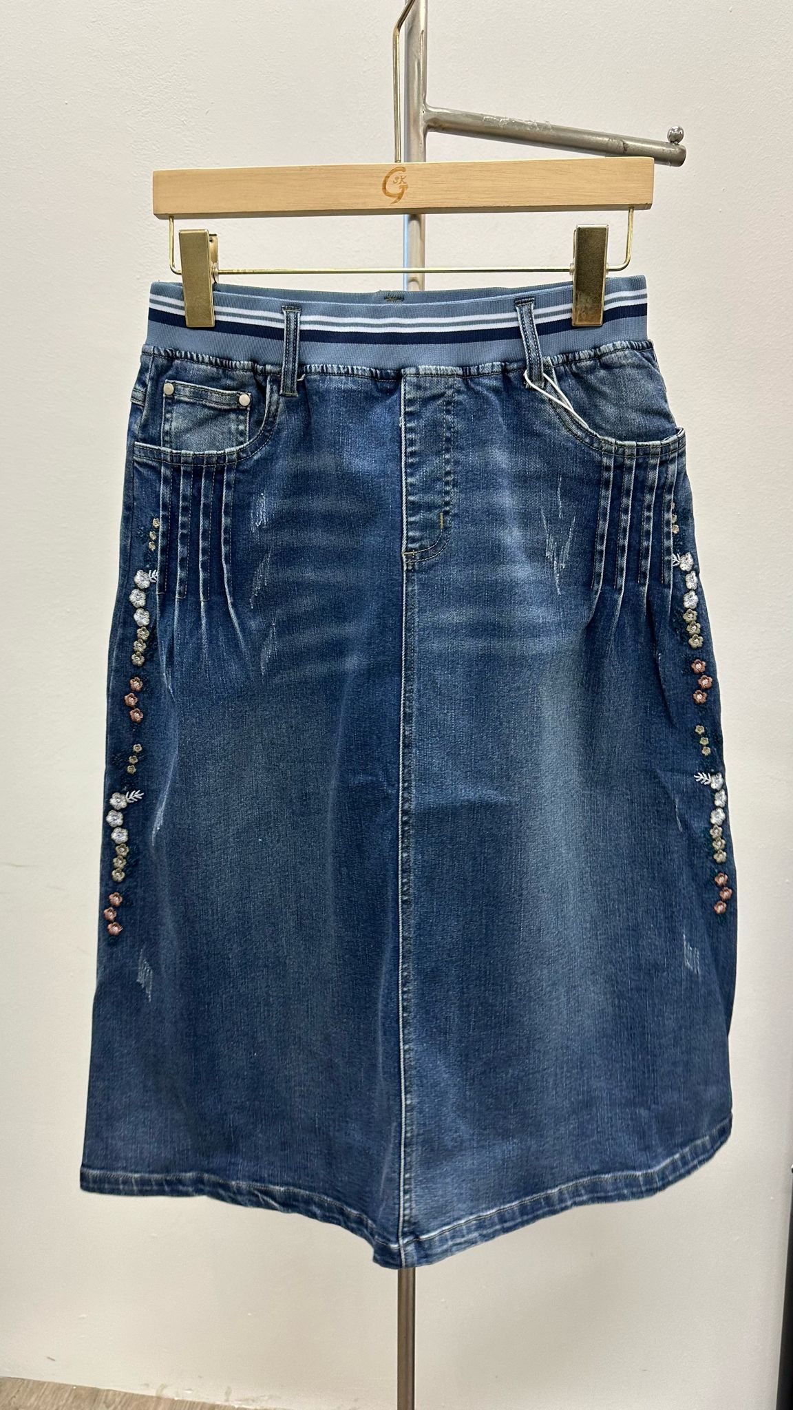 (D1574)Denim Skirt