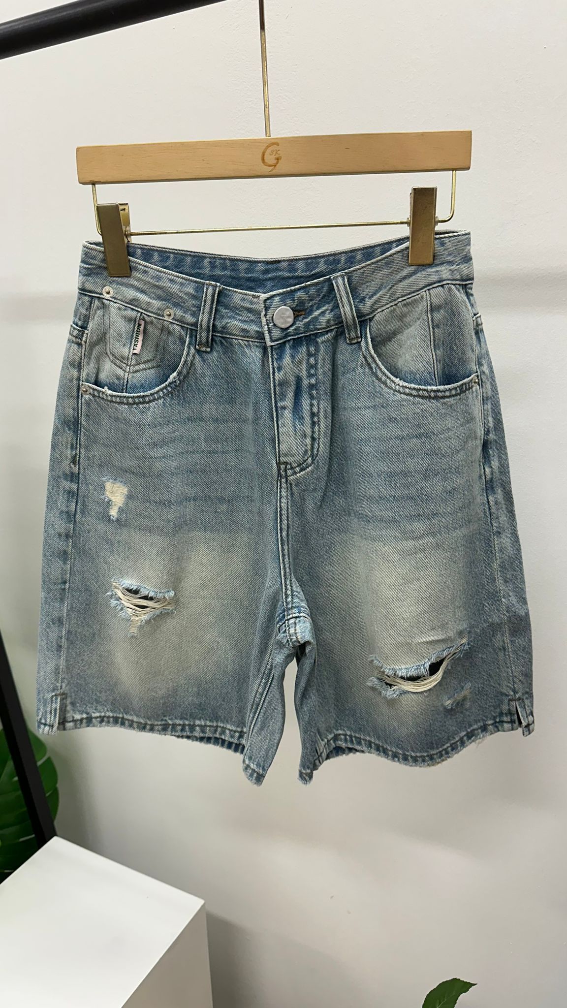 (D1662)Denim Pants