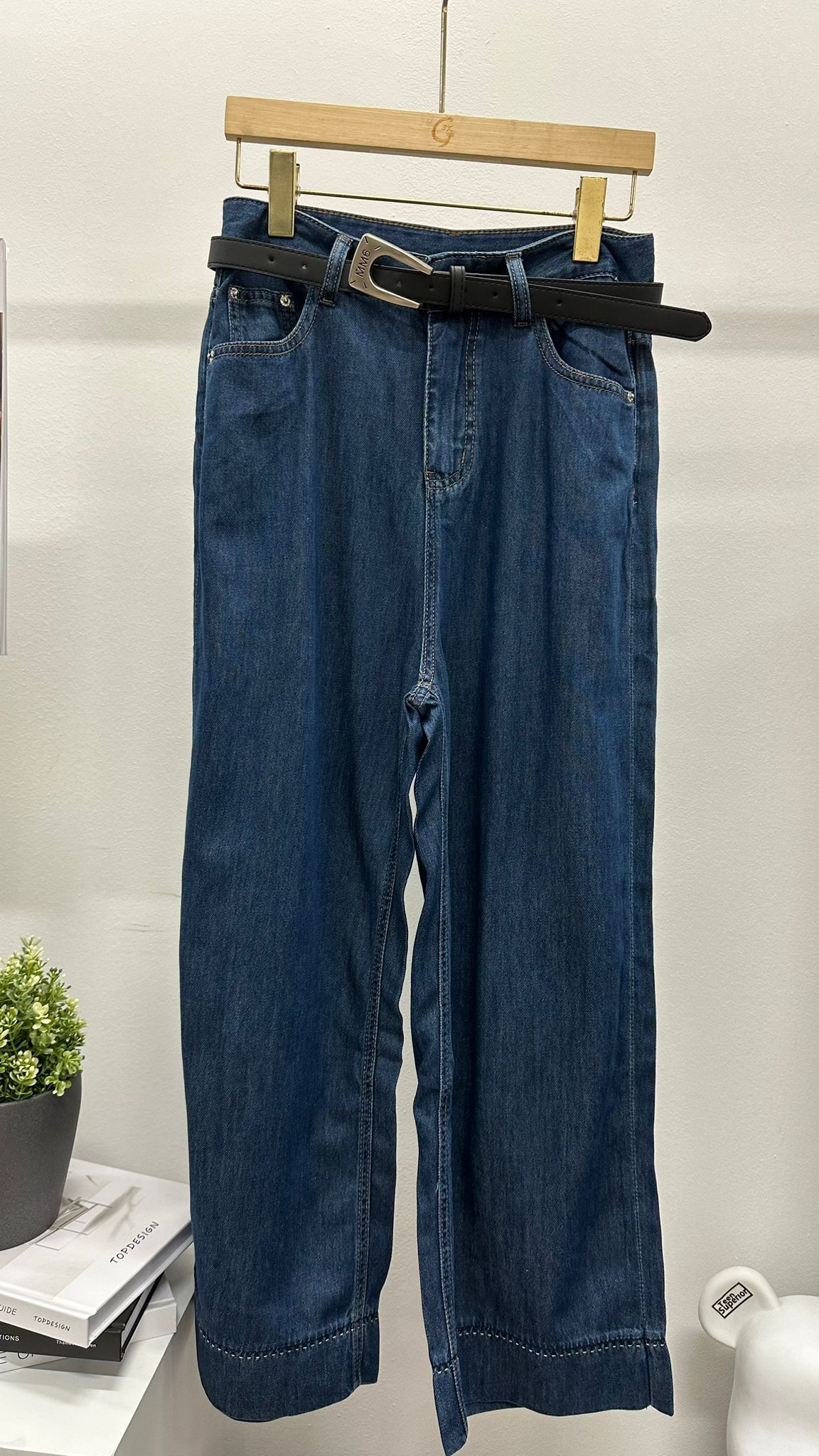 (D1677)Denim Pants