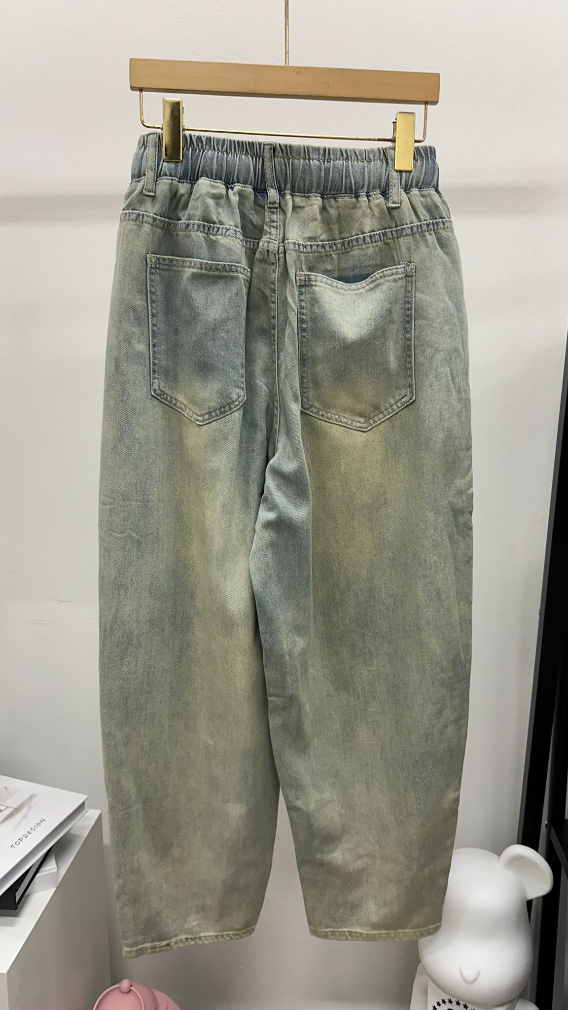 (D1679)Denim Pants