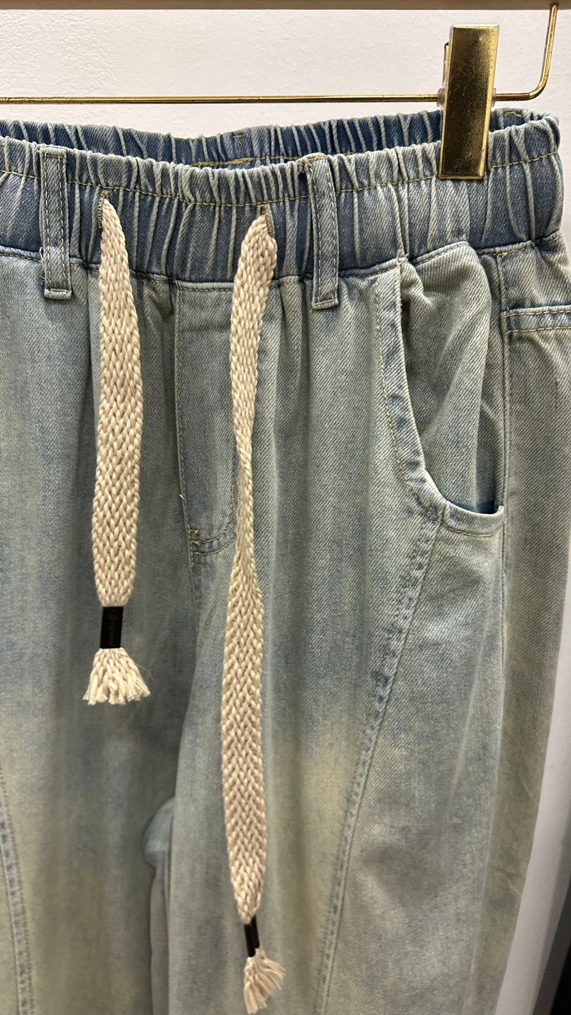 (D1679)Denim Pants