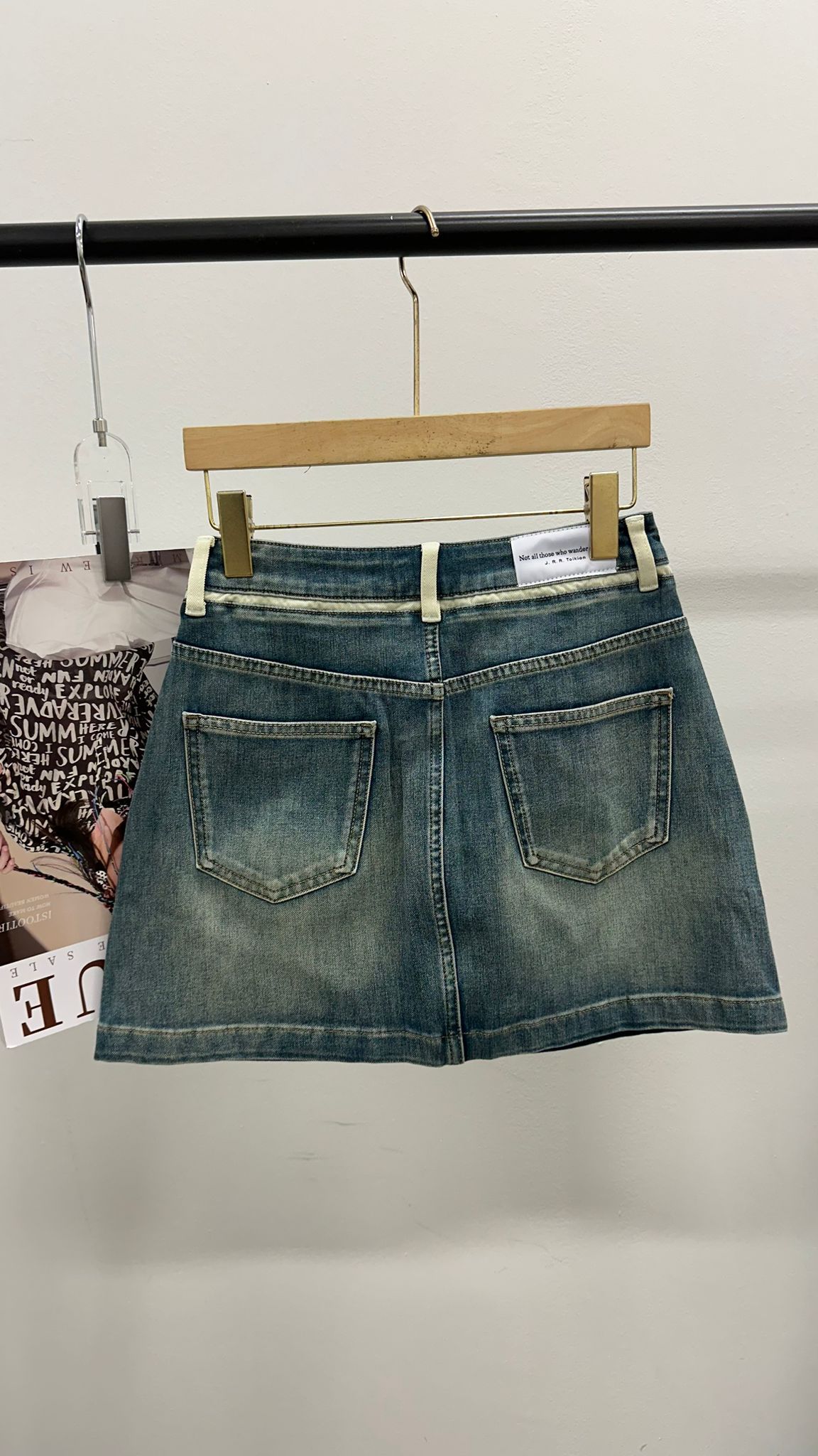 (D1701)Demin Skirt