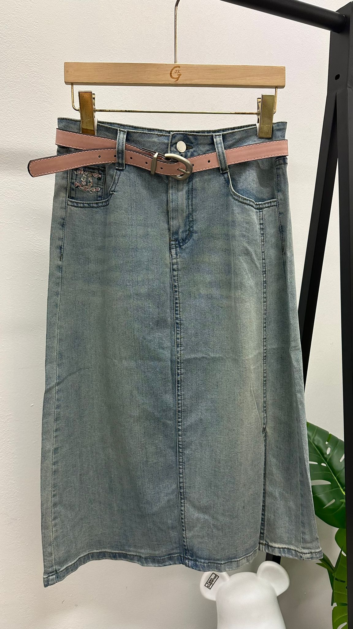 (D1710)Denim Skirt