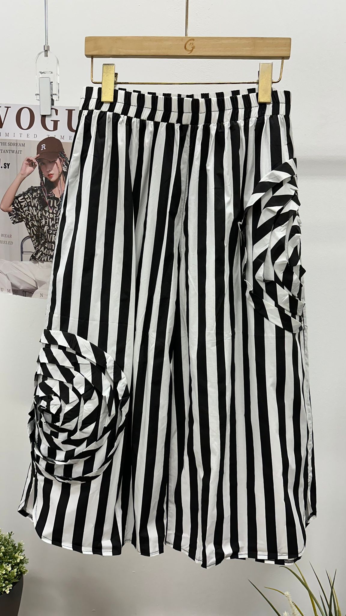 (D1722)Striped Pants
