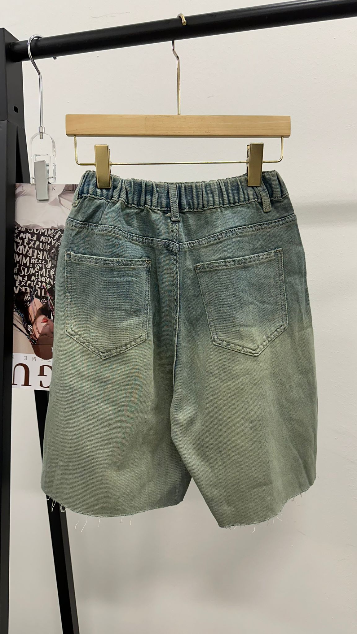 (D1735)Denim Pants