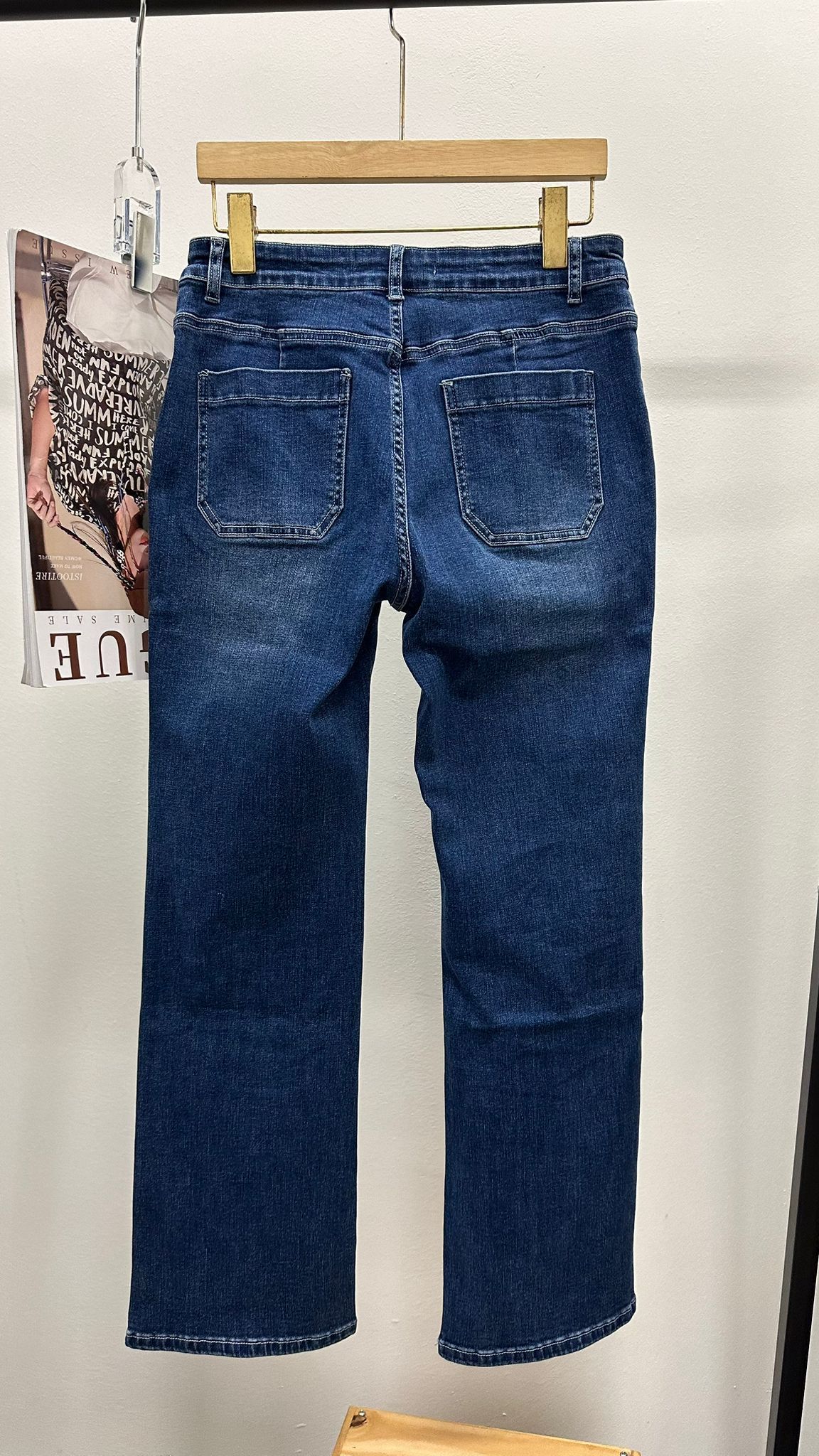 (D1742)Denim Pants
