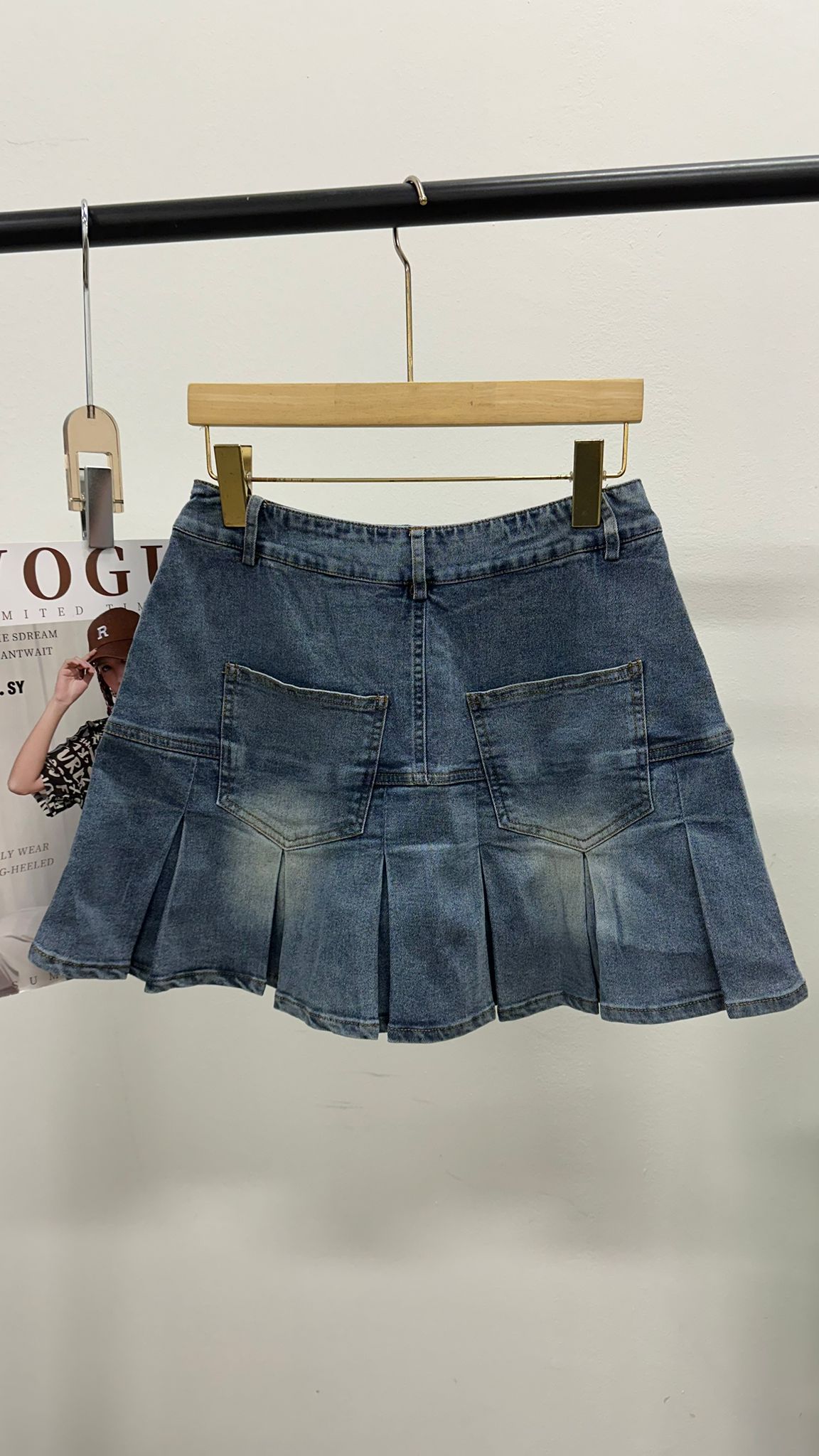 (D1752)Denim Skirt
